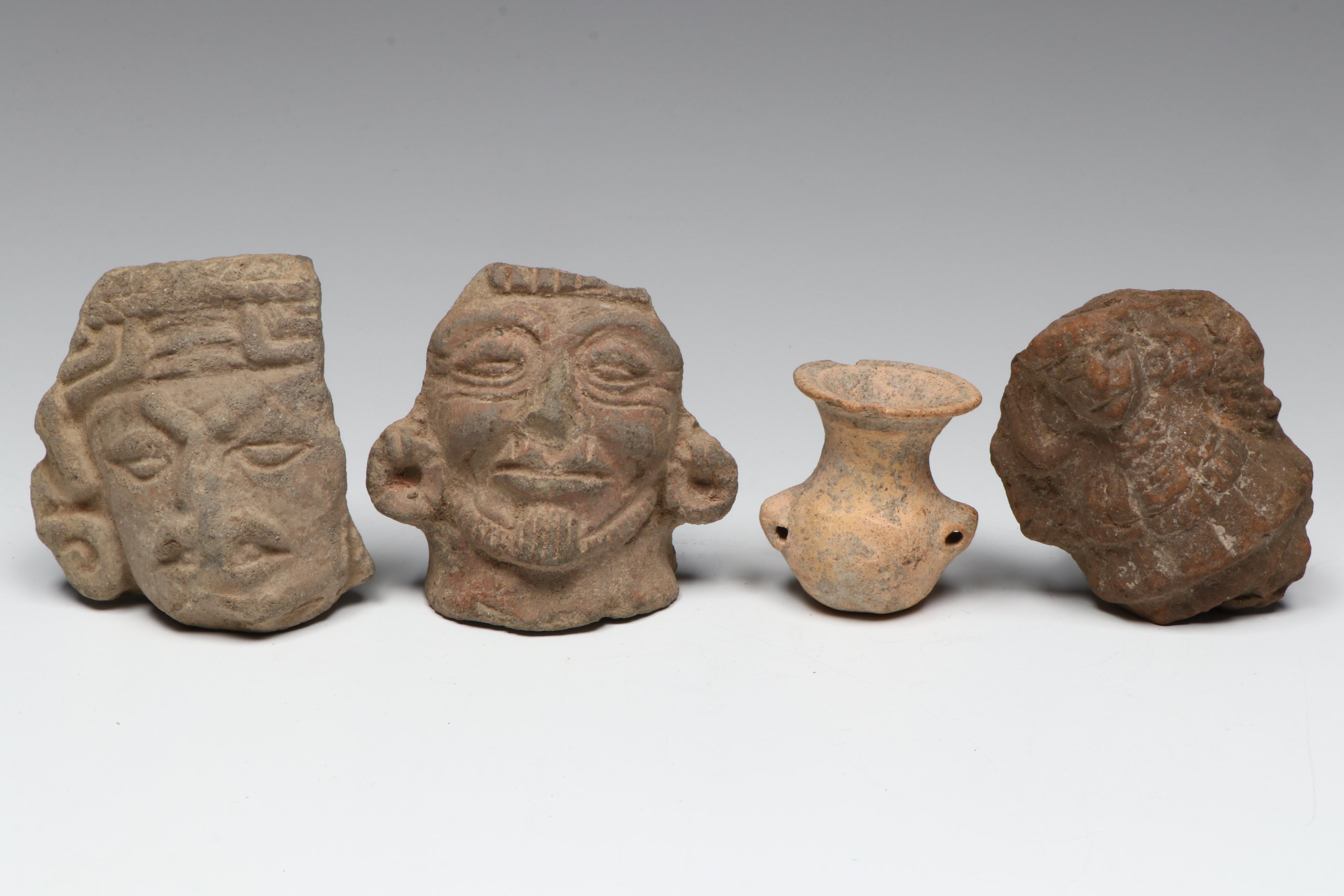 Pre-Columbian Ceramic Collection of Vessels and Effigy Figurines