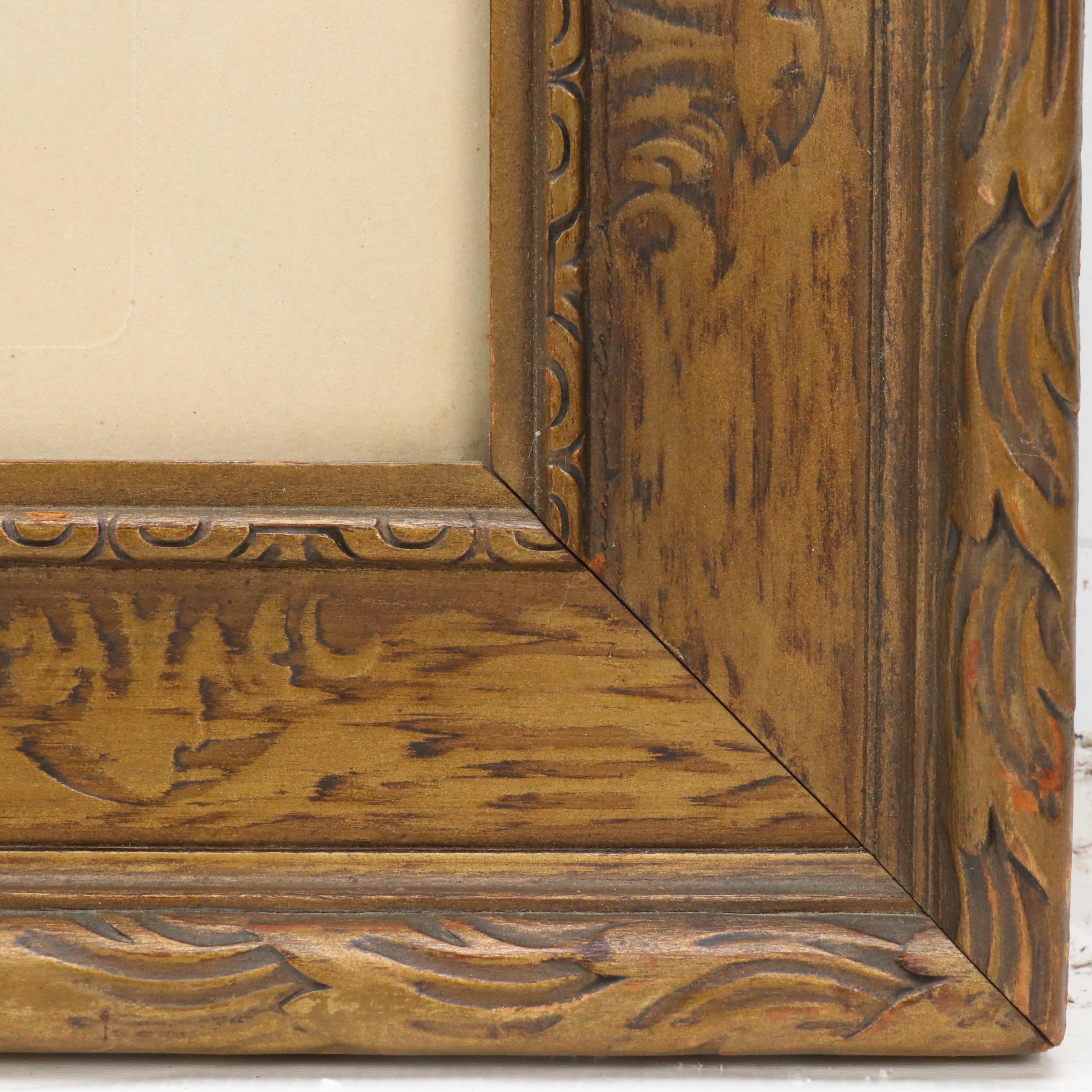 Hand-Colored Mezzotint After Adrien Moreau "Reception a Fontainebleu," 1896