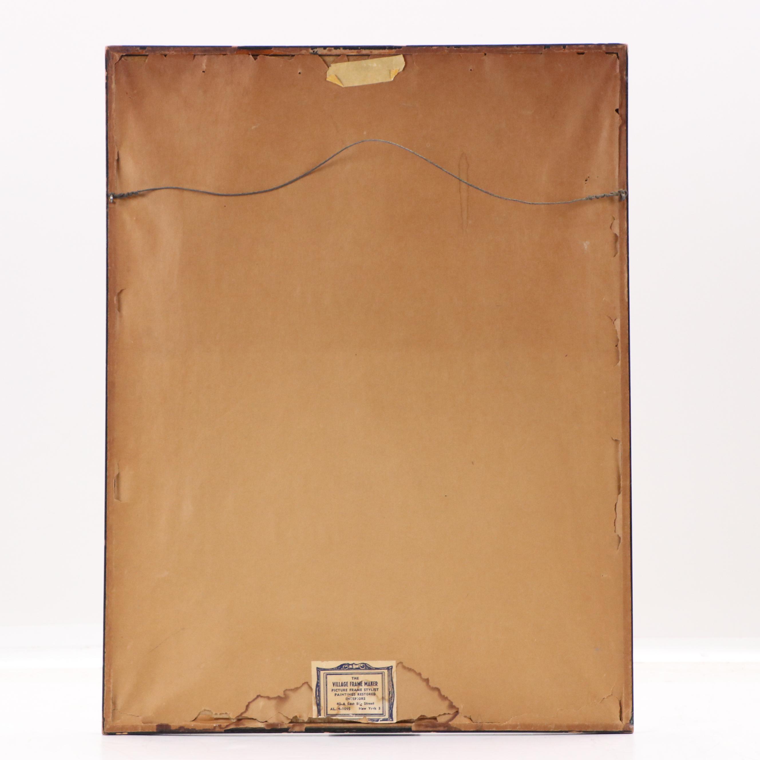 Ellison Hoover Modern Street Scene Lithograph "Monmartre"