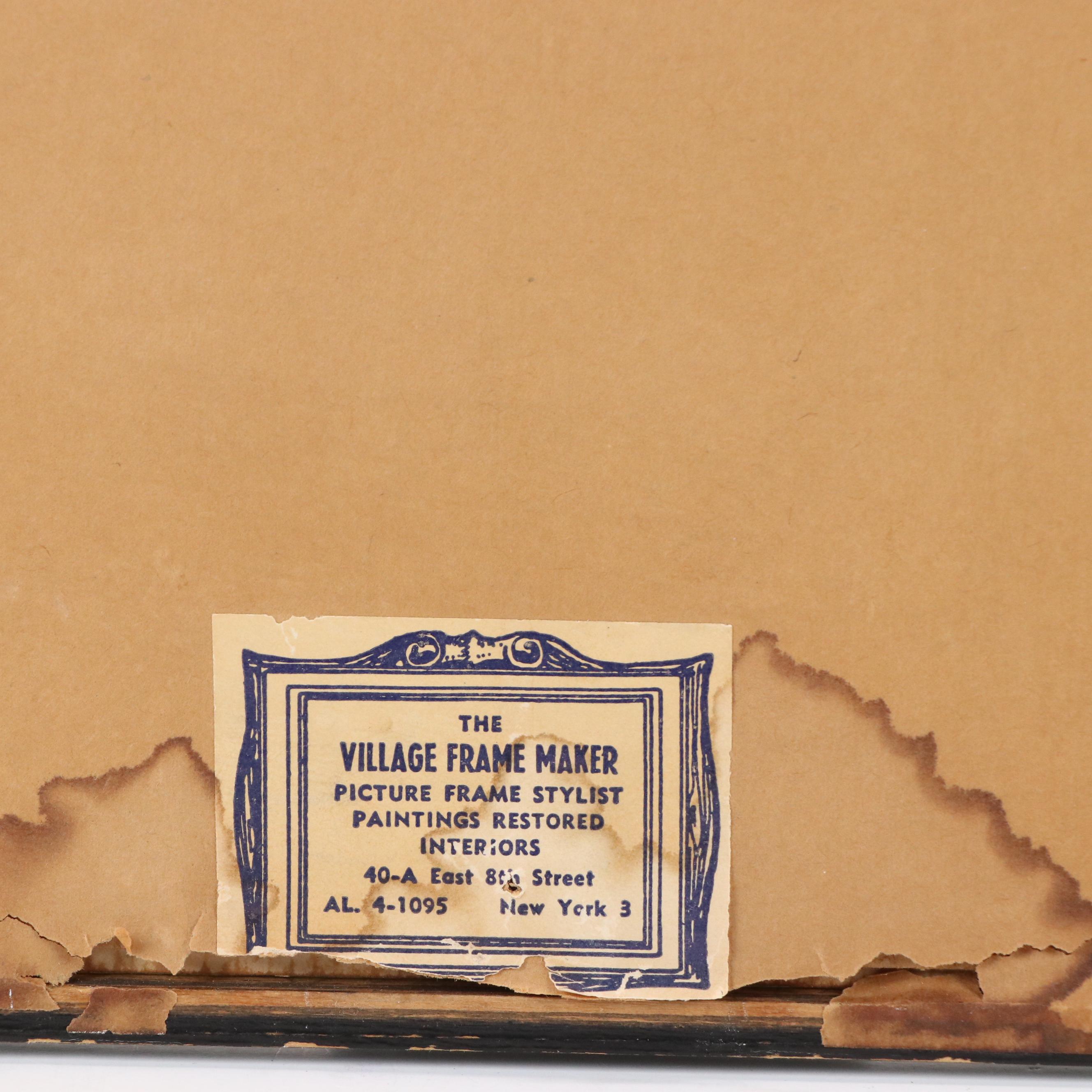 Ellison Hoover Modern Street Scene Lithograph "Monmartre"