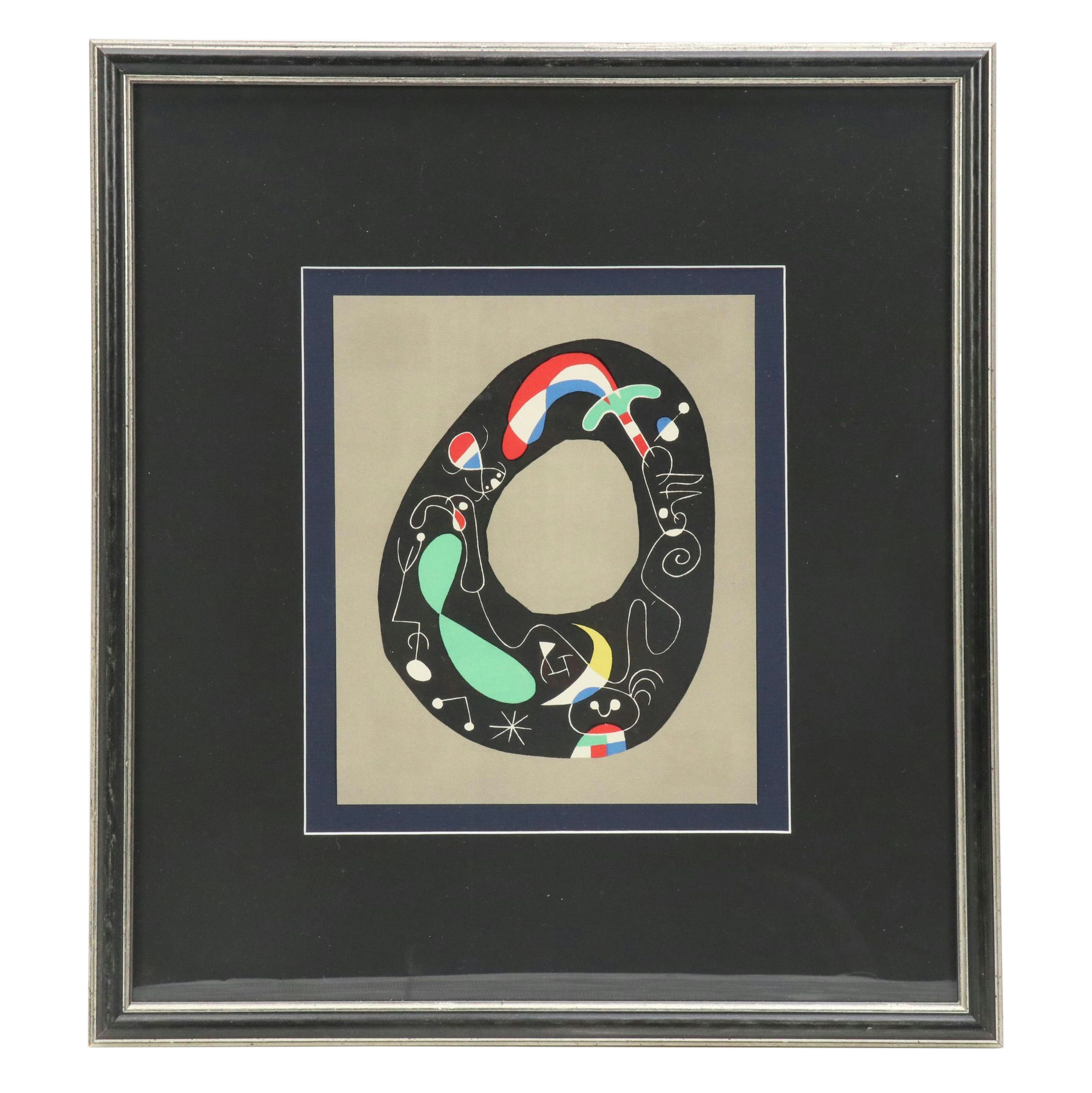 Lithograph After Joan Miro "The Magic Stone"