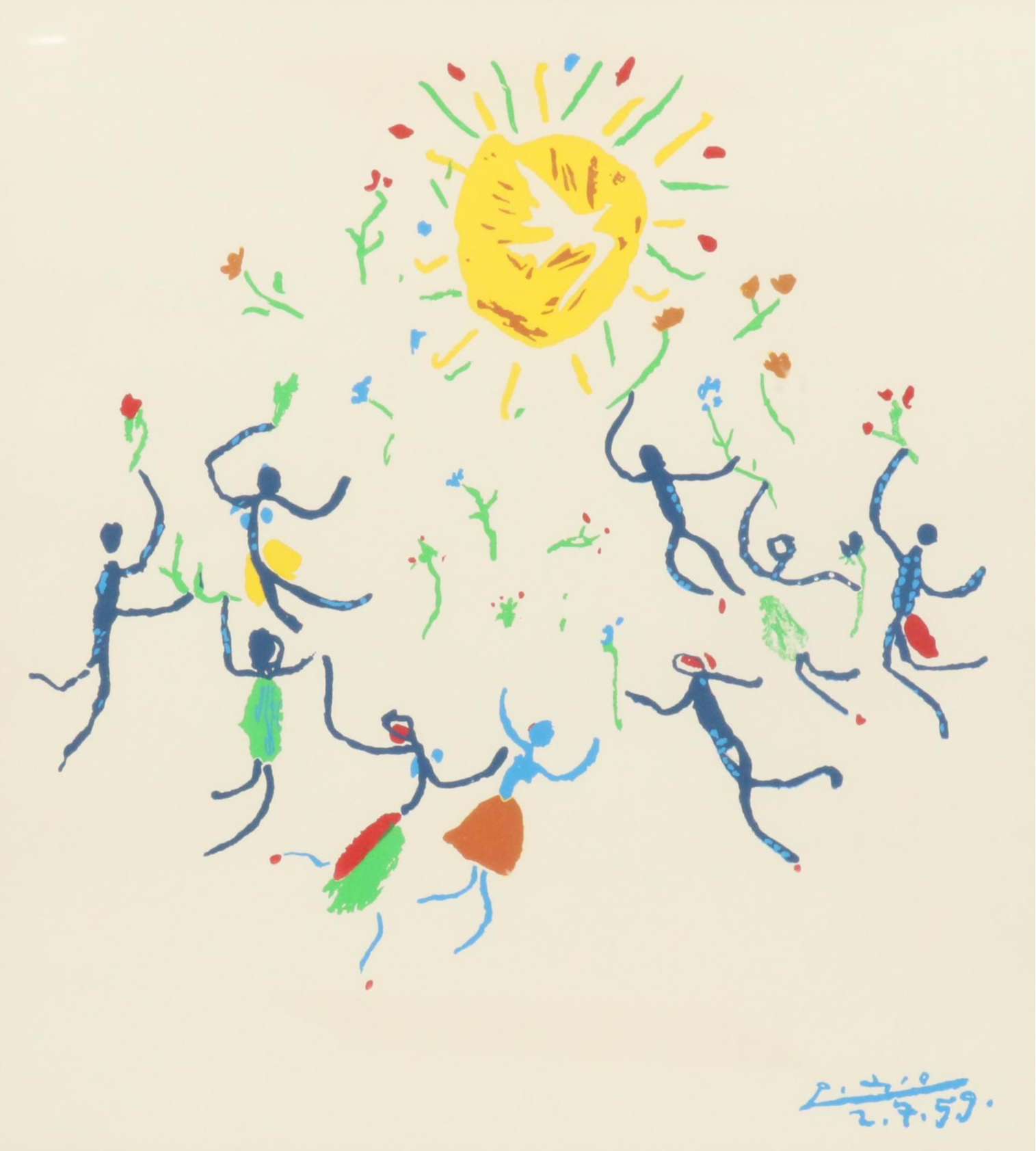 Serigraph After Pablo Picasso "La Ronde De La Jeunesse"