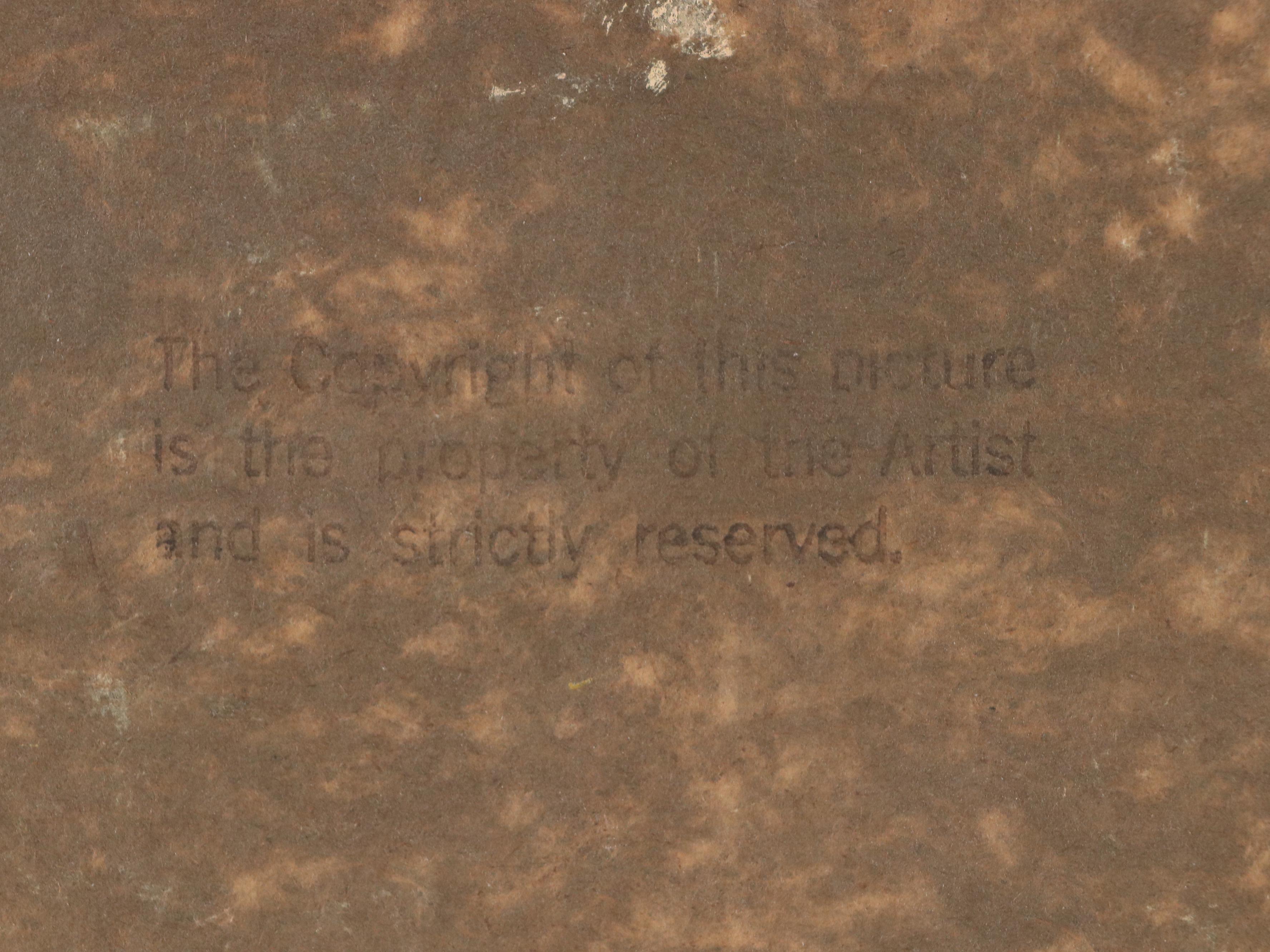 A. Bonheur Street Scene Oil Painting, Mid-20th Century