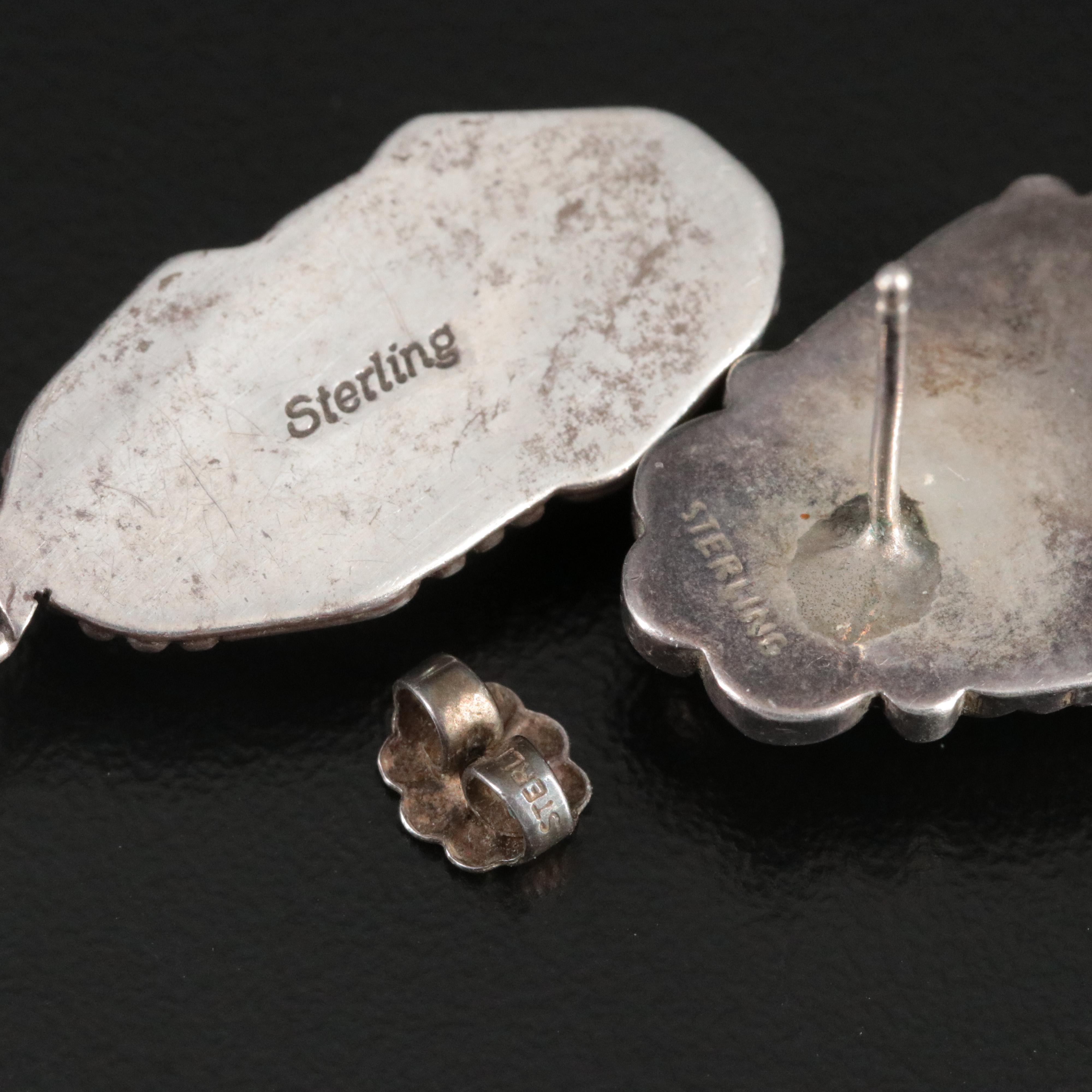 Southwestern Silver and Turquoise Earrings