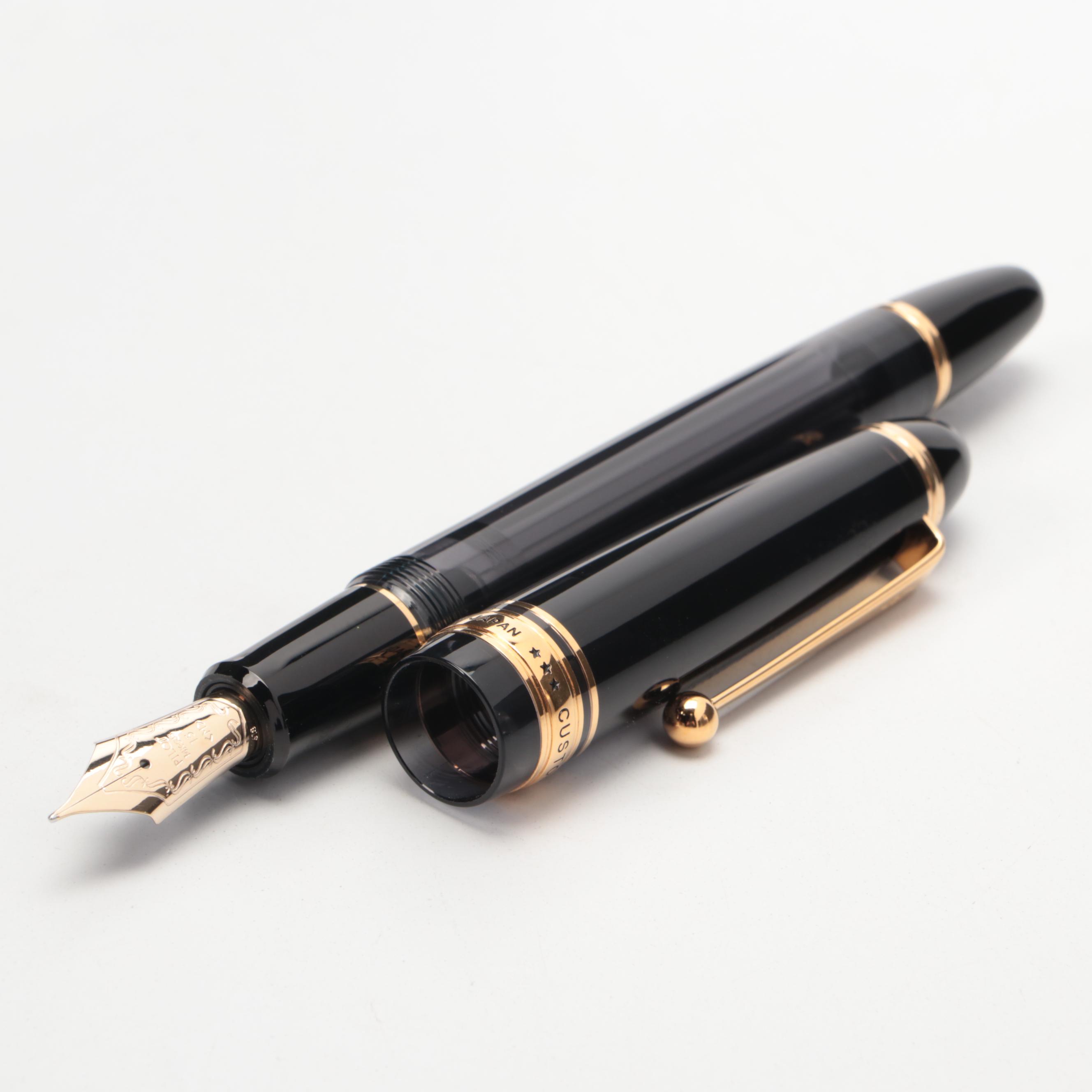 Pilot "Custom 823" Black Smoke Fountain Pen