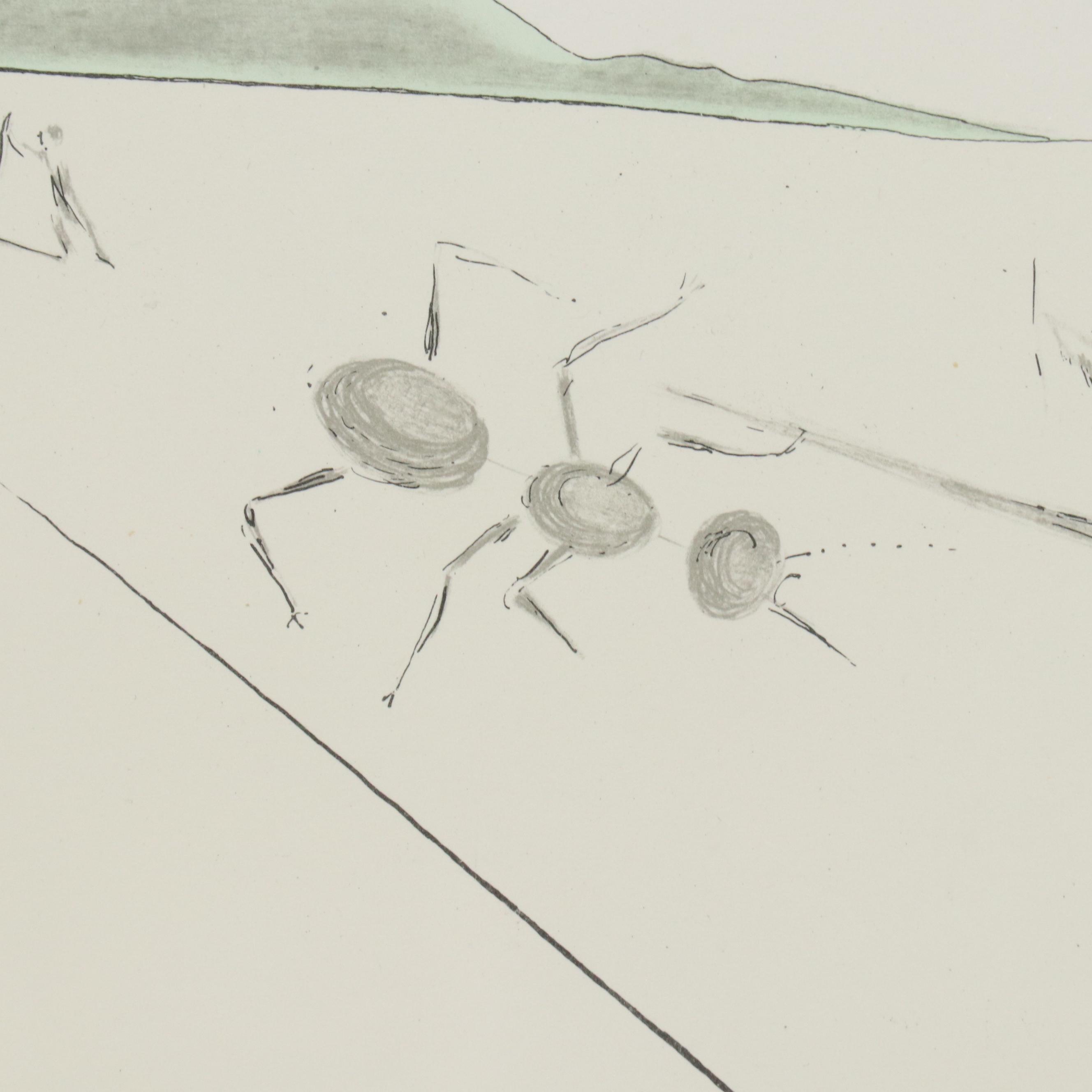 Lithograph After Salvador Dali "Gad (Twelve Tribes of Israel)"