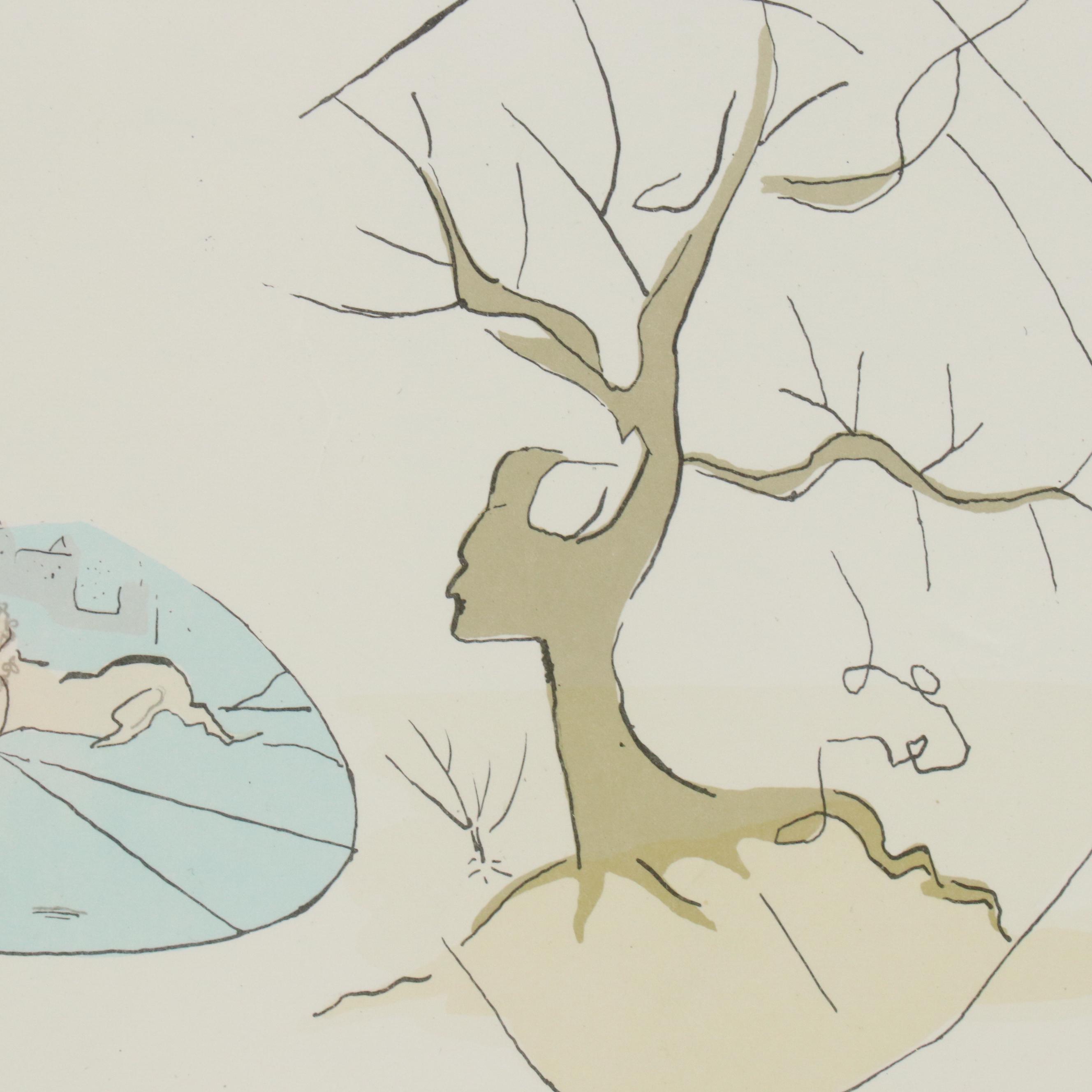 Lithograph After Salvador Dali "Gad (Twelve Tribes of Israel)"