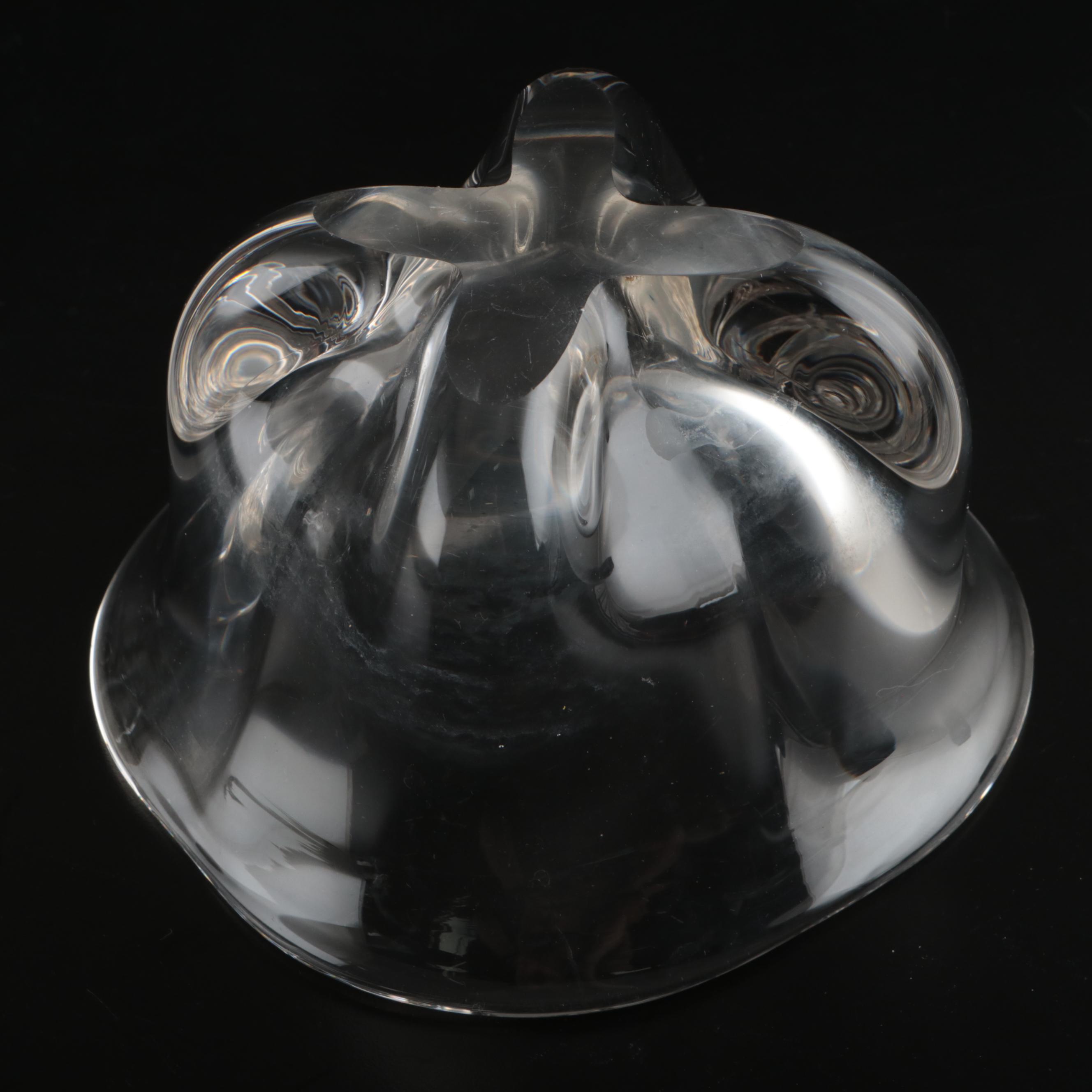 Orrefors and Other Glass Vases with Candy Apple Lidded Jar