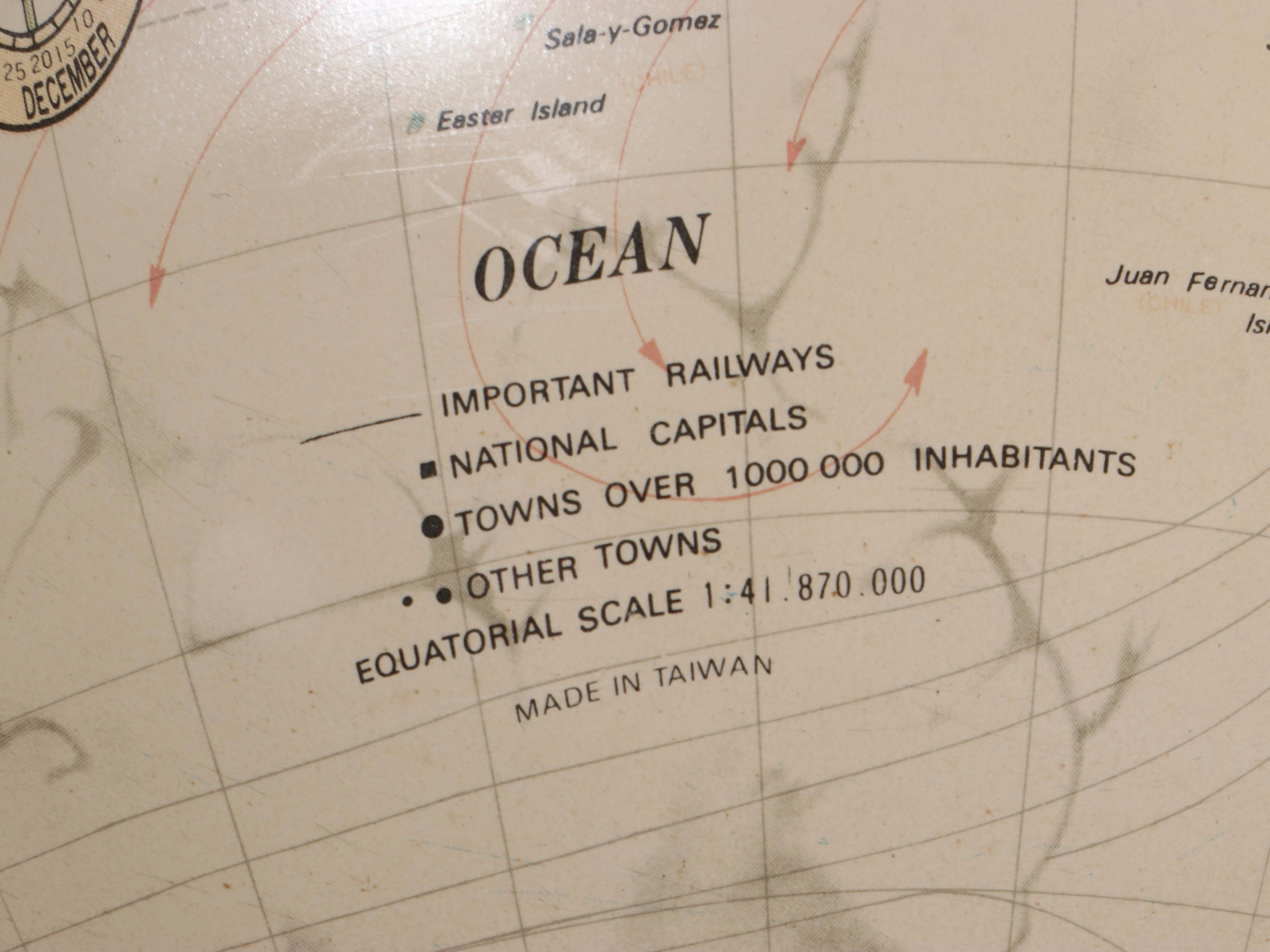 Edwardian Style Standing Globe