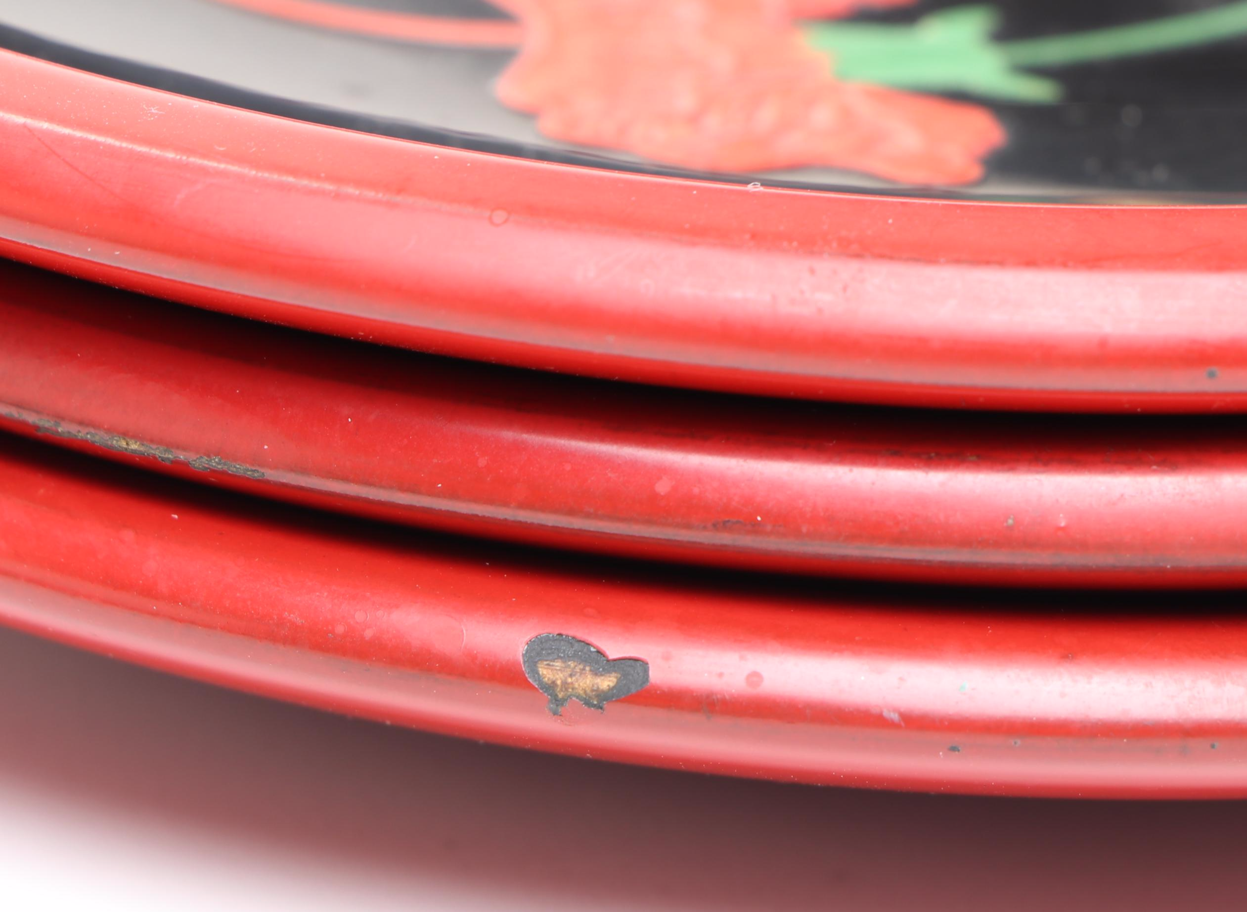 Chinese Style Lacquerware Plates and Bottles