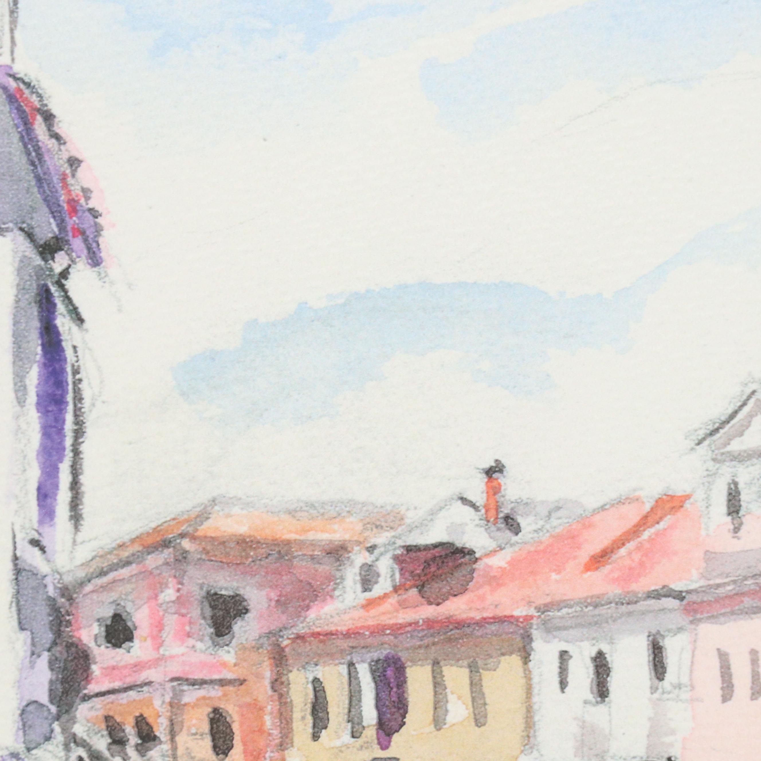 Giclée of Venetian Canal Scene, 21st Century