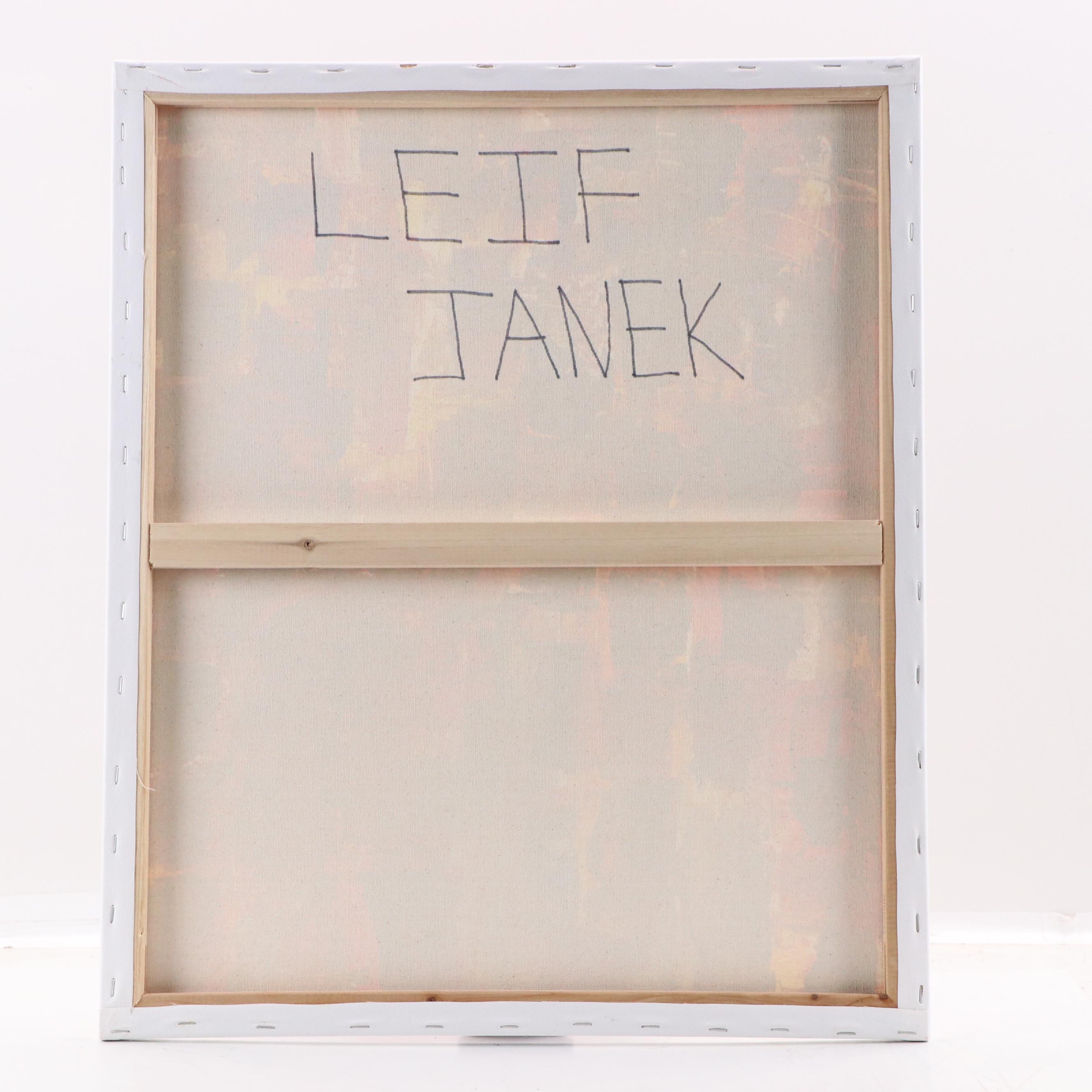 Leif Janek Abstract Acrylic Painting, 21st Century