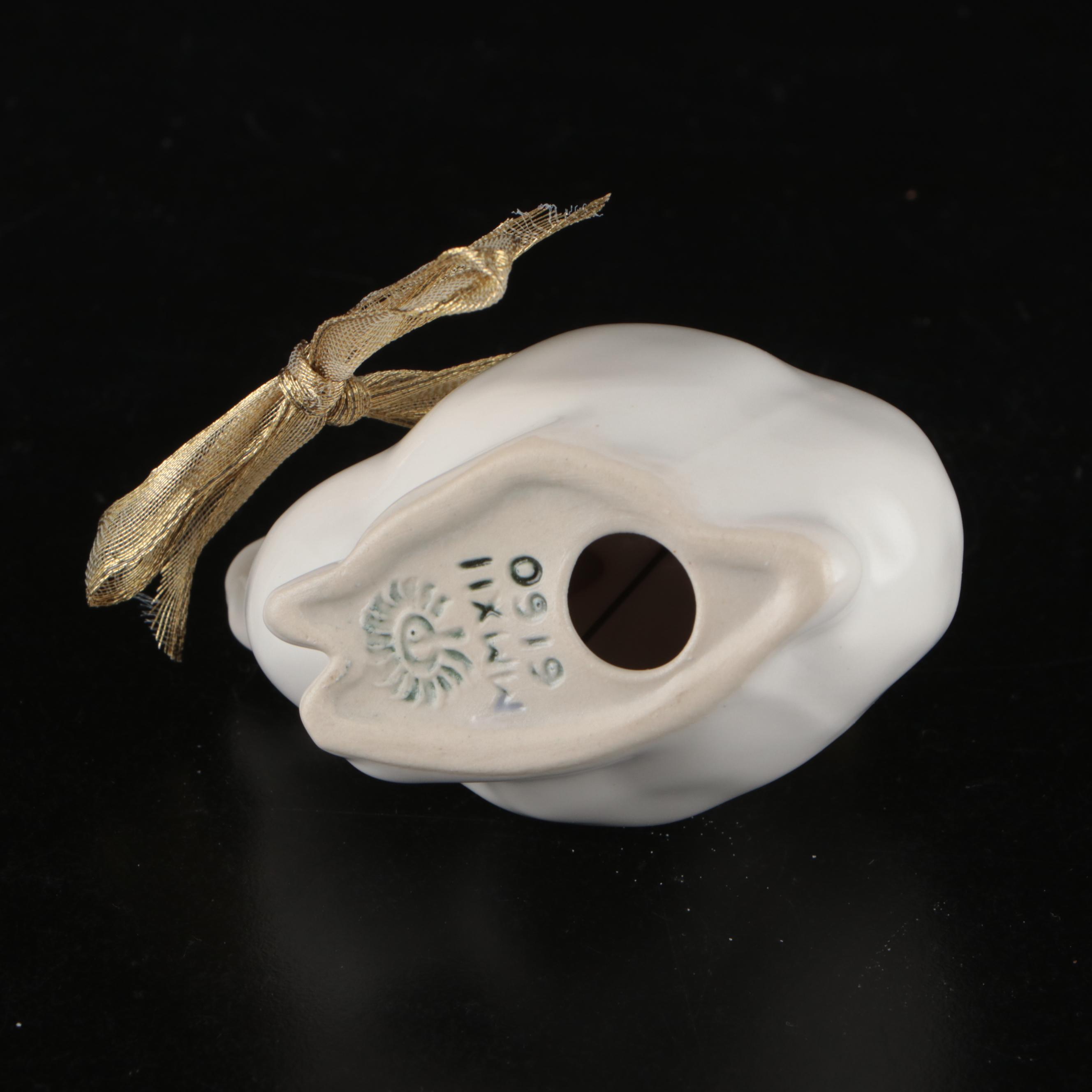 Rookwood White Ceramic Rabbit, 2012