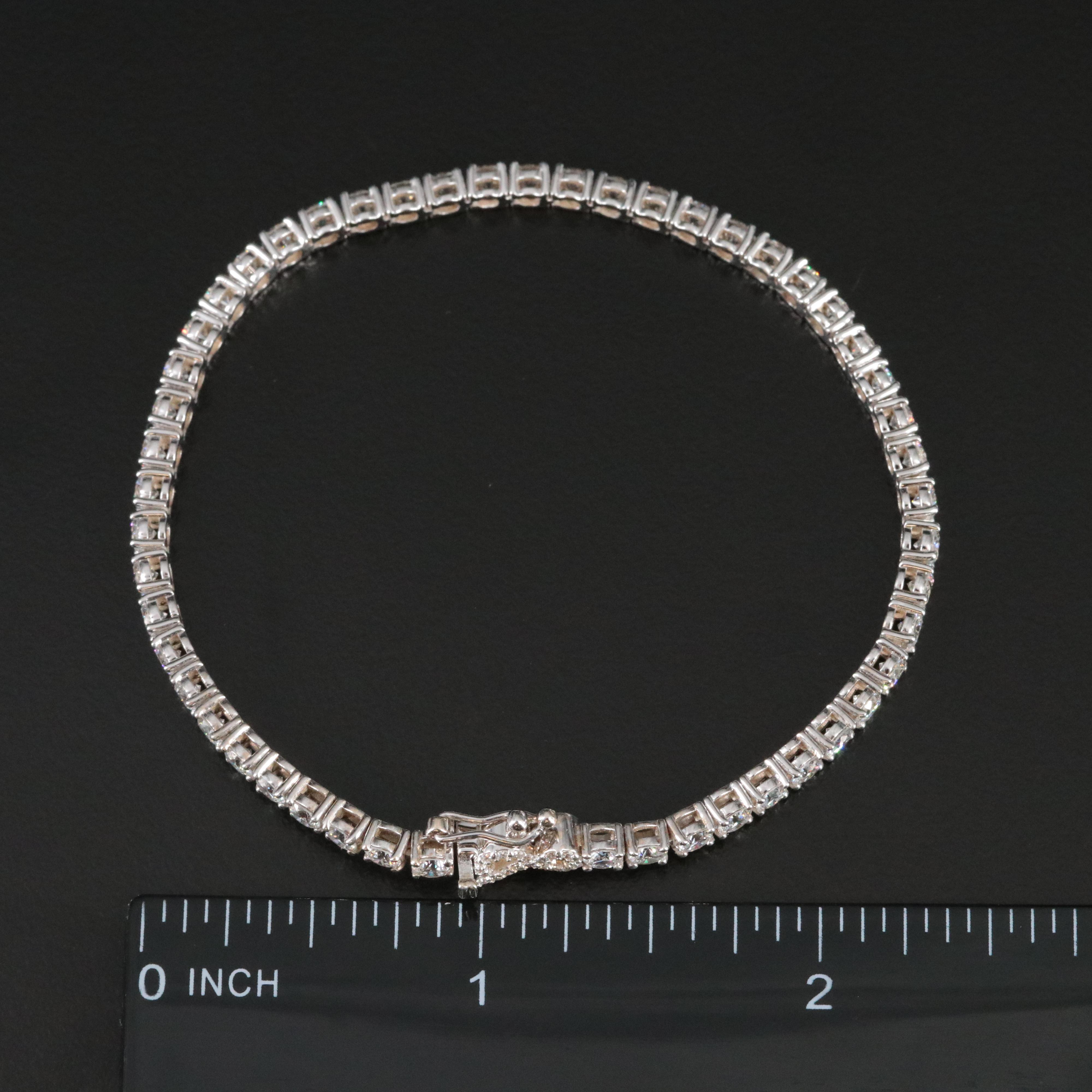 18K 5.21 CTW Lab Grown Diamond Line Bracelet