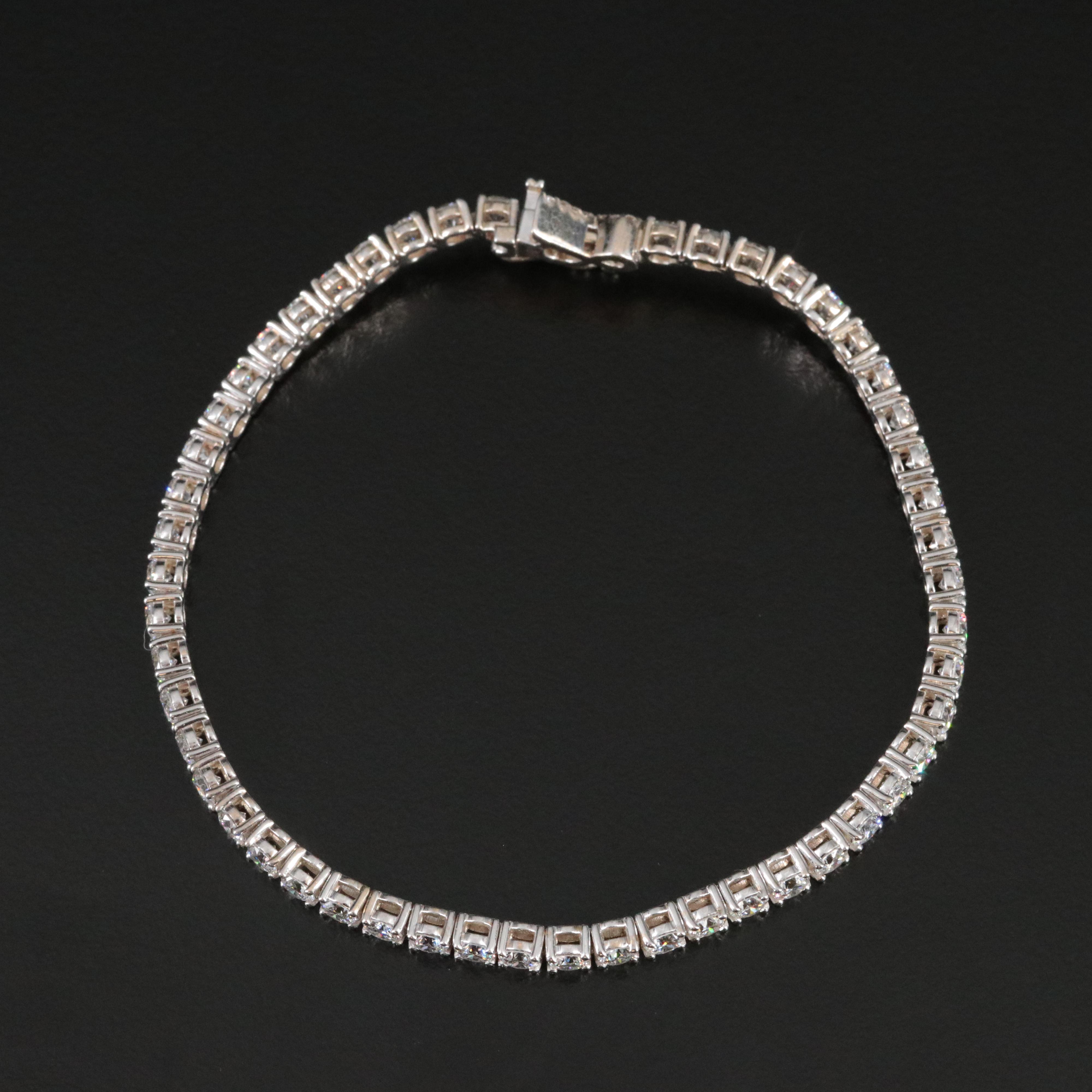 18K 5.21 CTW Lab Grown Diamond Line Bracelet