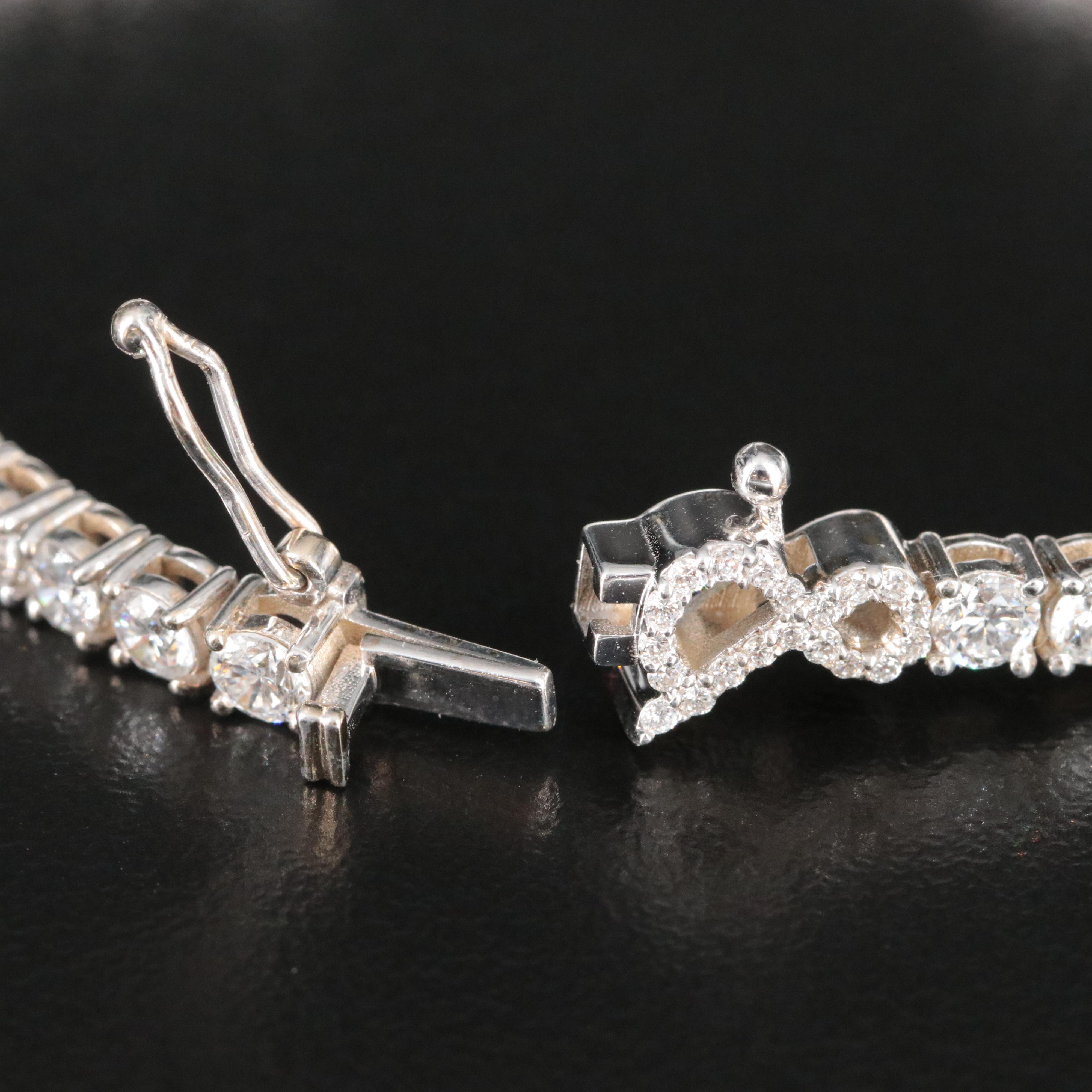 18K 5.21 CTW Lab Grown Diamond Line Bracelet
