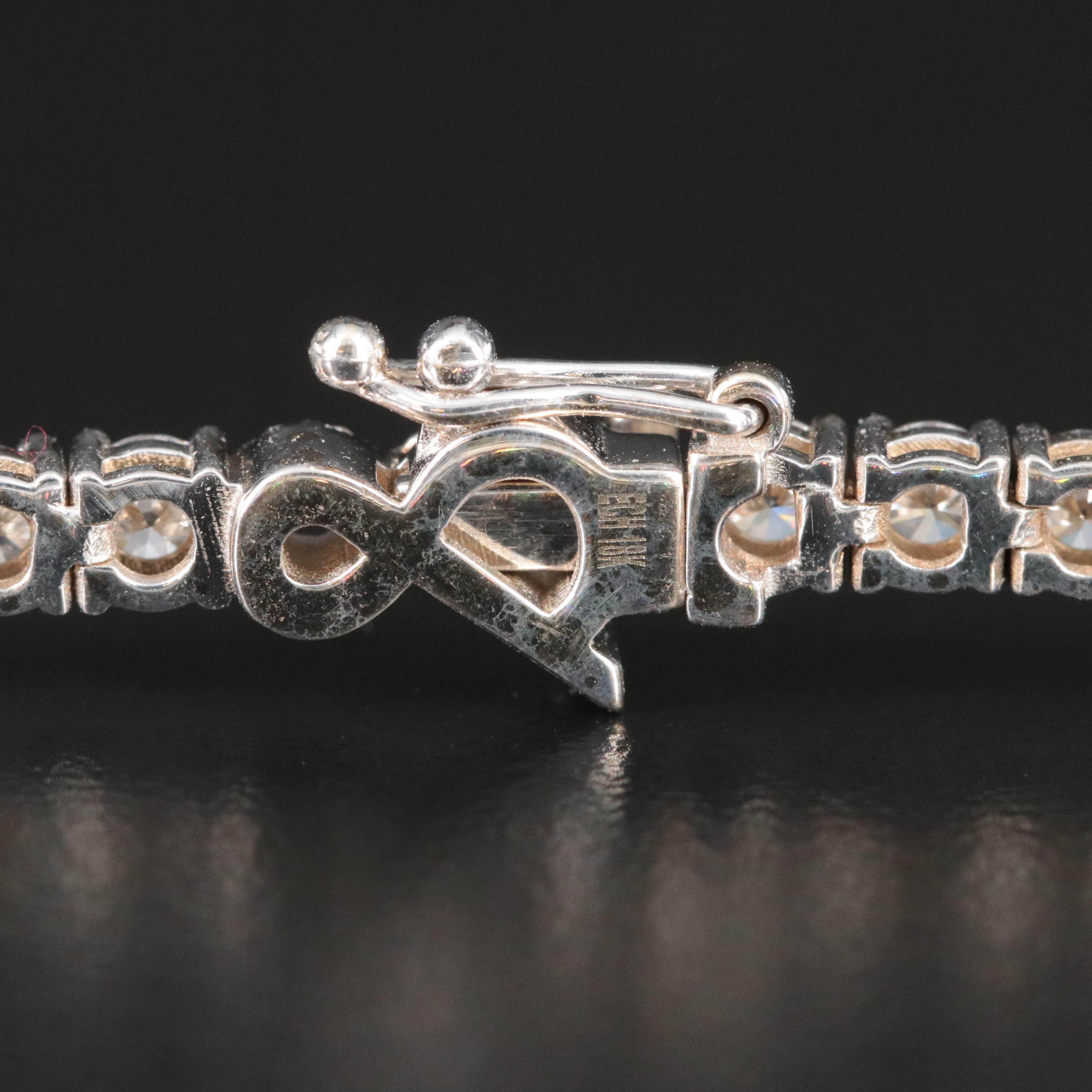 18K 5.21 CTW Lab Grown Diamond Line Bracelet