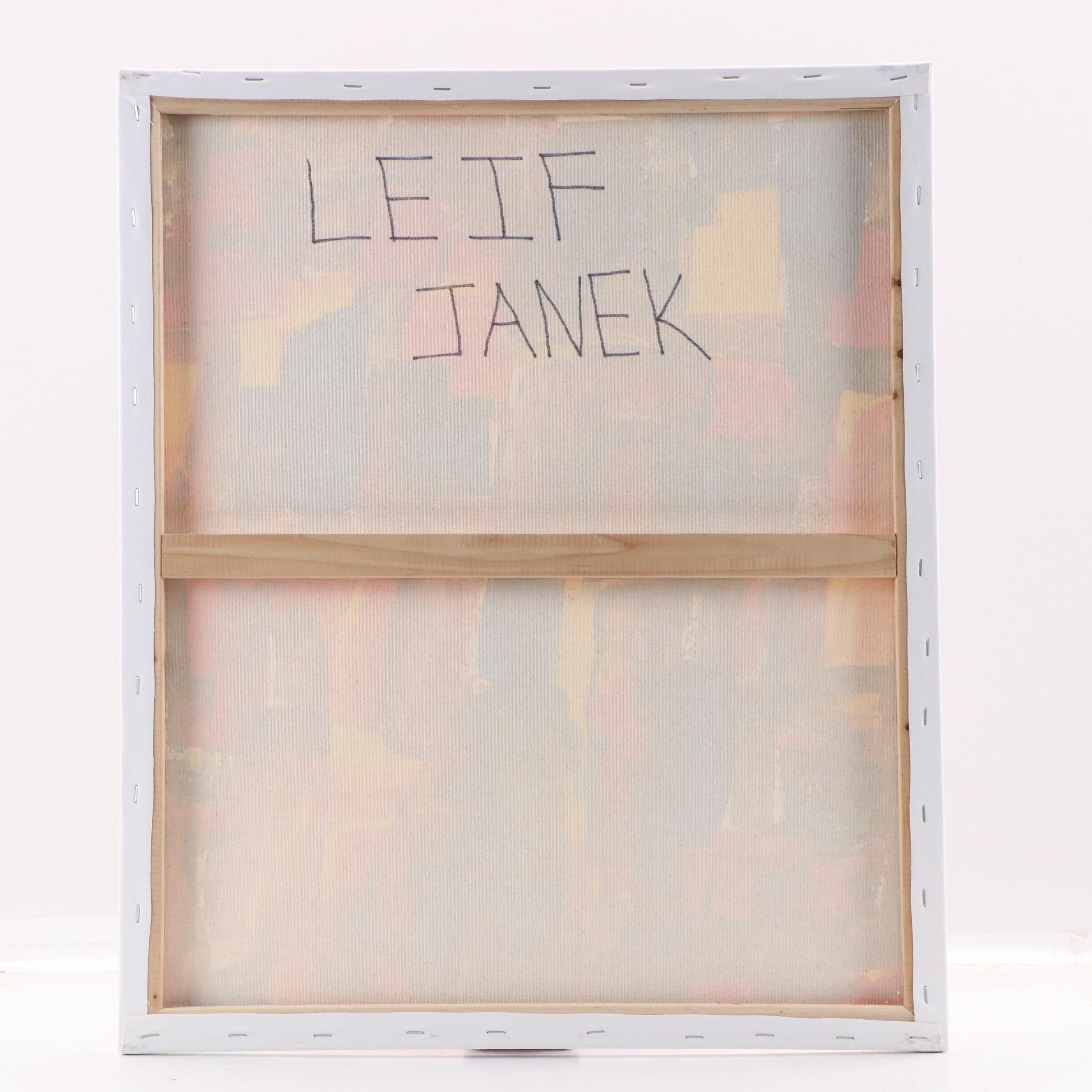 Leif Janek Abstract Acrylic Painting, 21st Century
