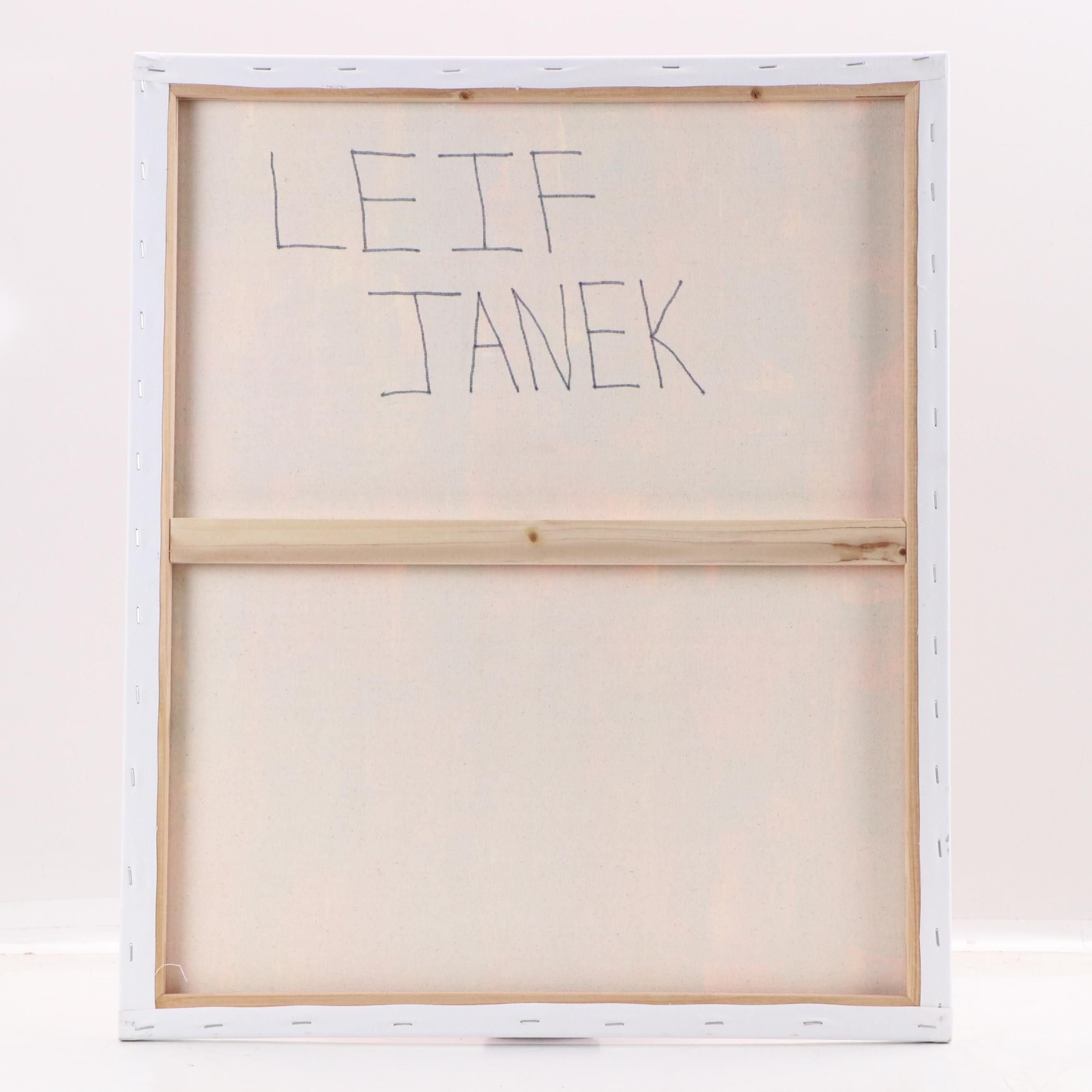 Leif Janek Abstract Acrylic Painting, 21st Century