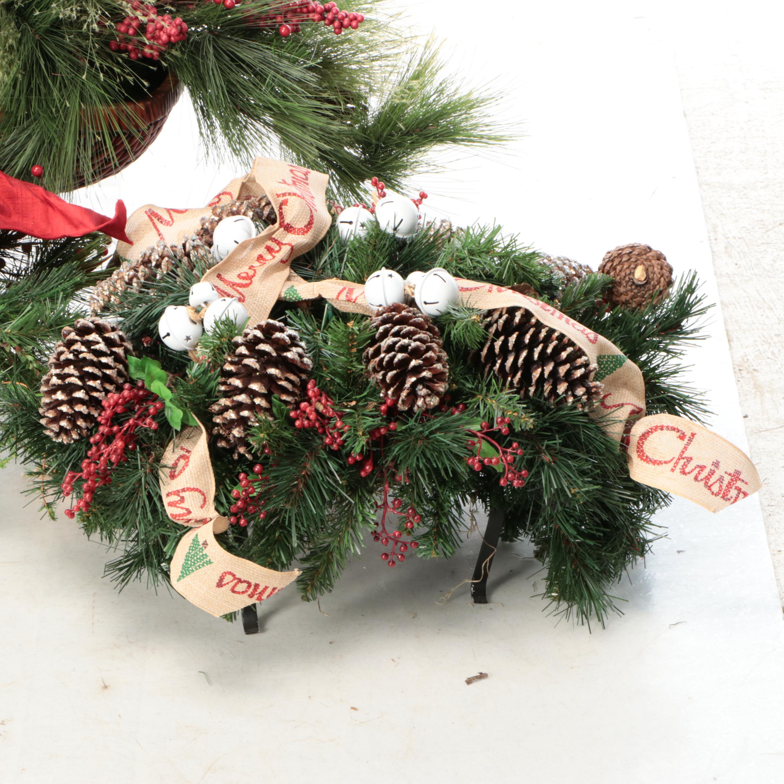 Artificial Pine Boughs and Other Seasonal Decorations