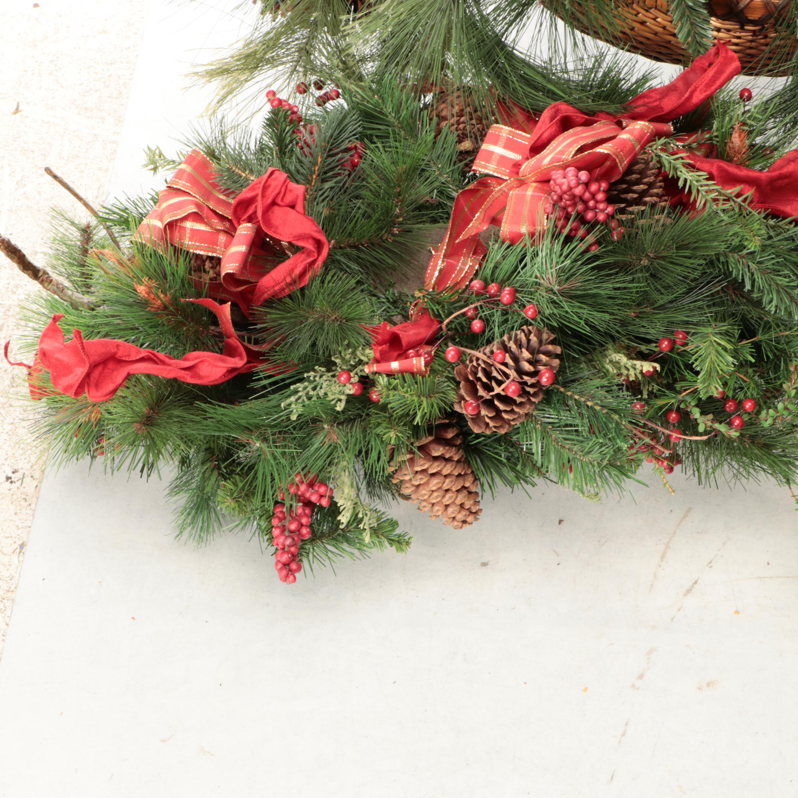 Artificial Pine Boughs and Other Seasonal Decorations