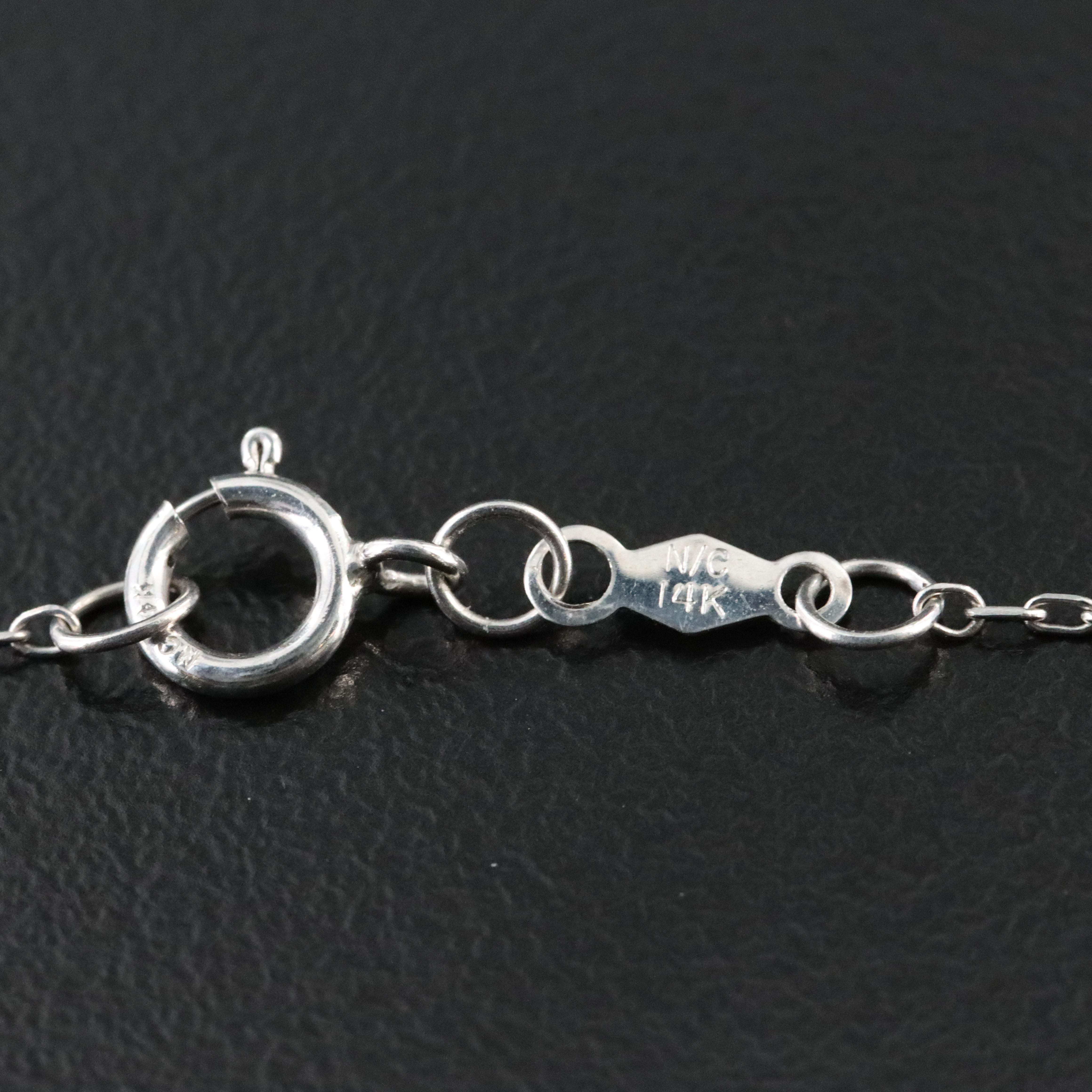 14K 0.41 CTW Lab Grown Diamond Pendant Necklace