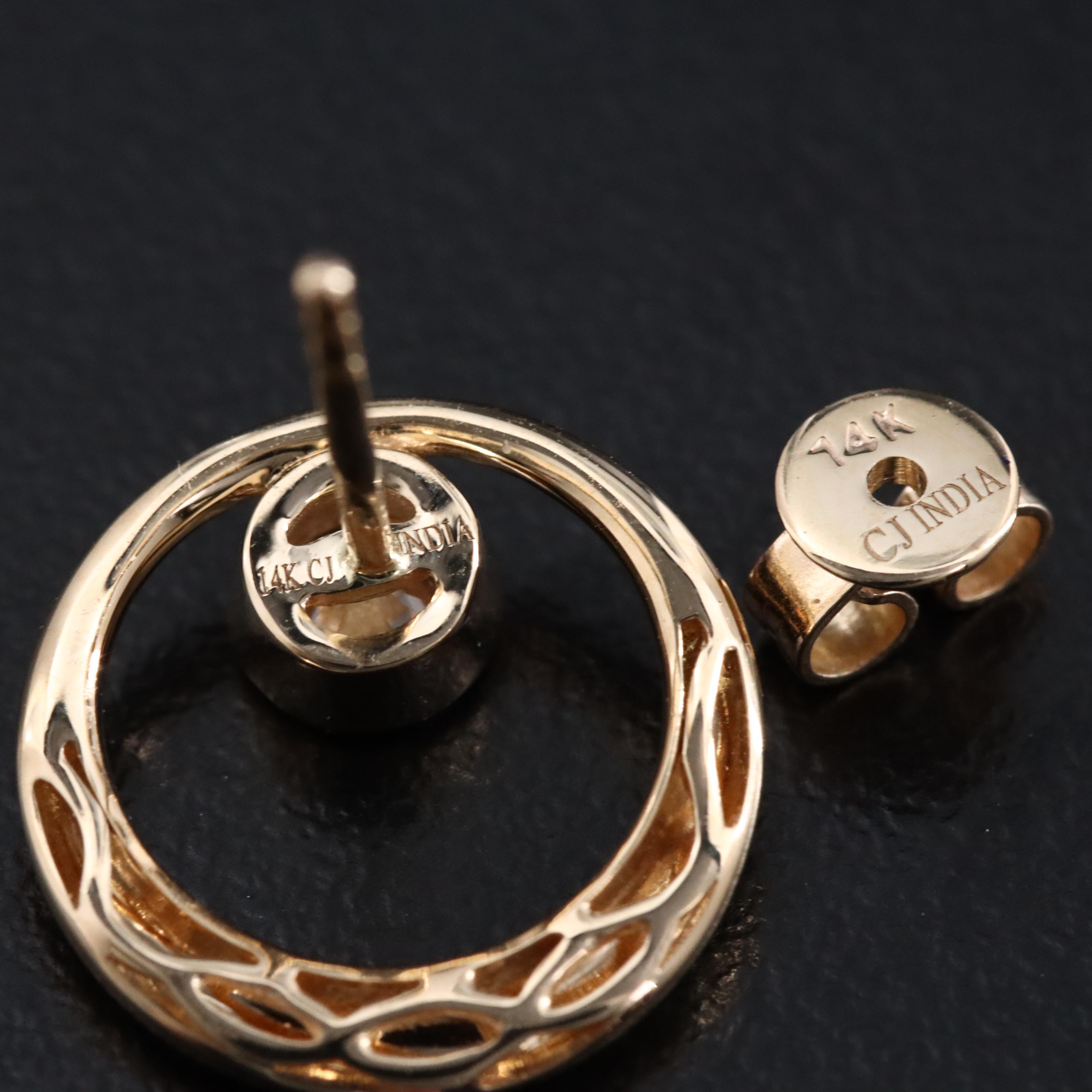 14K 0.32 CTW Diamond Earrings