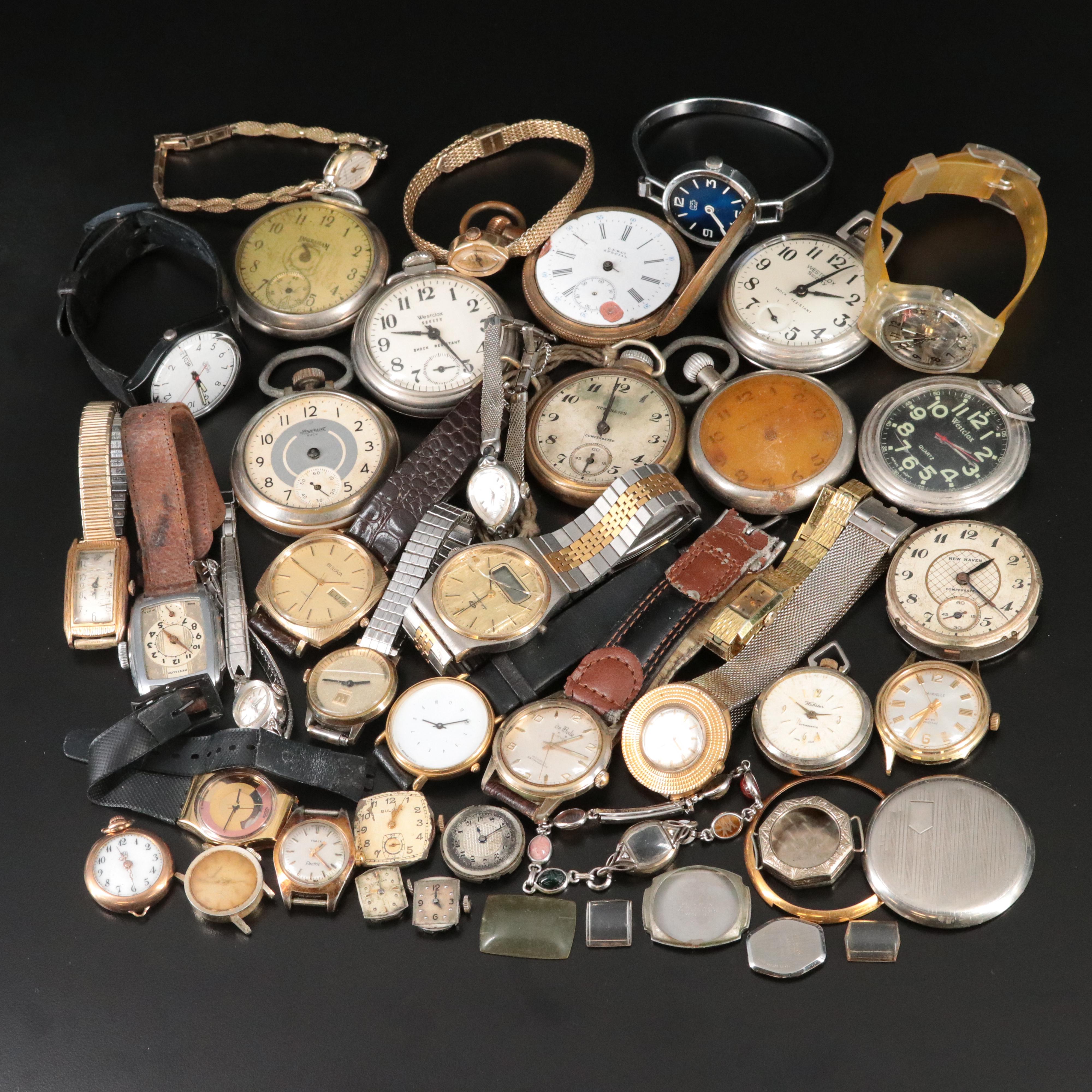 A Mix of Wrist and Pocket Watches for Horological Hobbyist