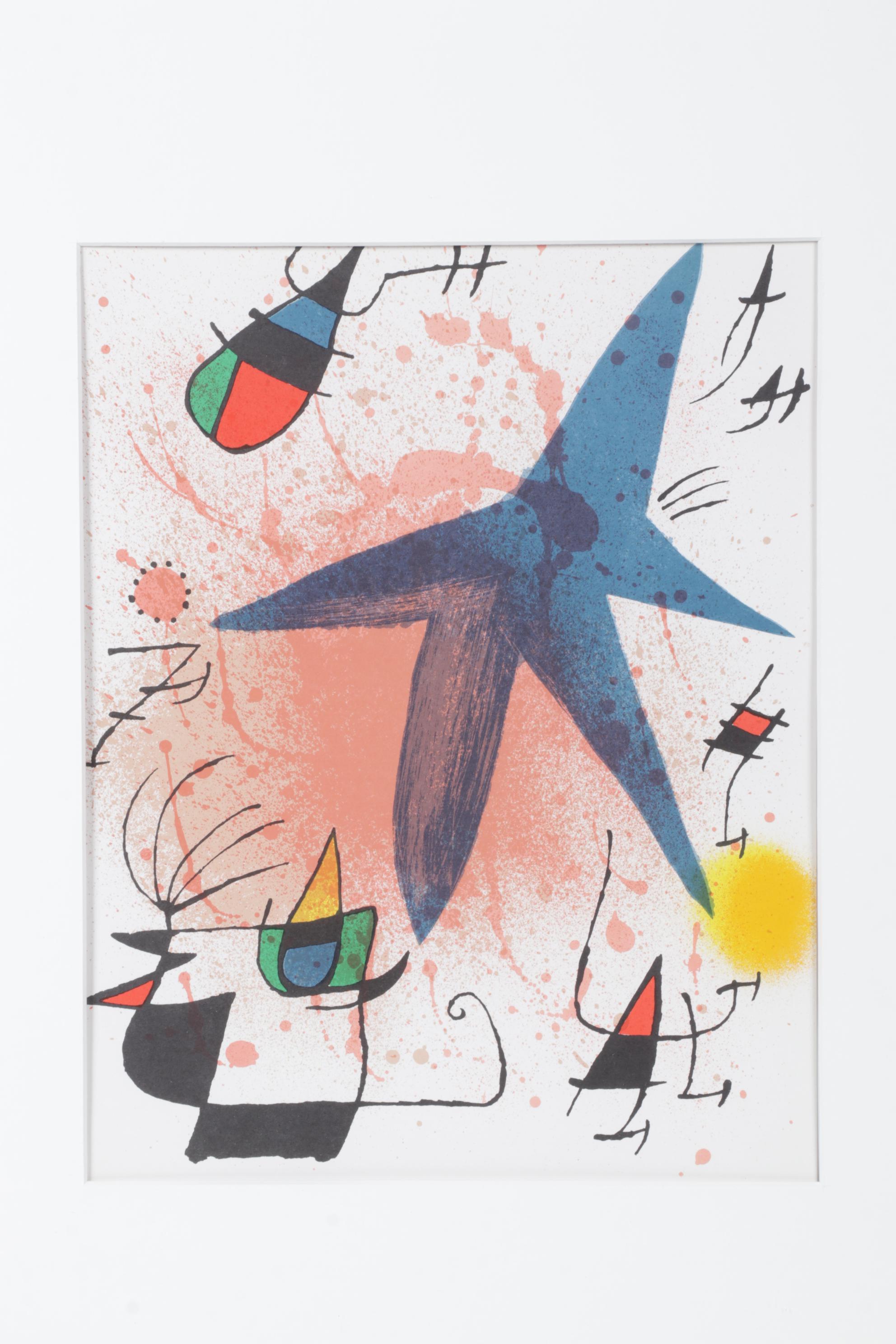 Joan Miró Color Lithograph from "Miró Lithographe I," 1972