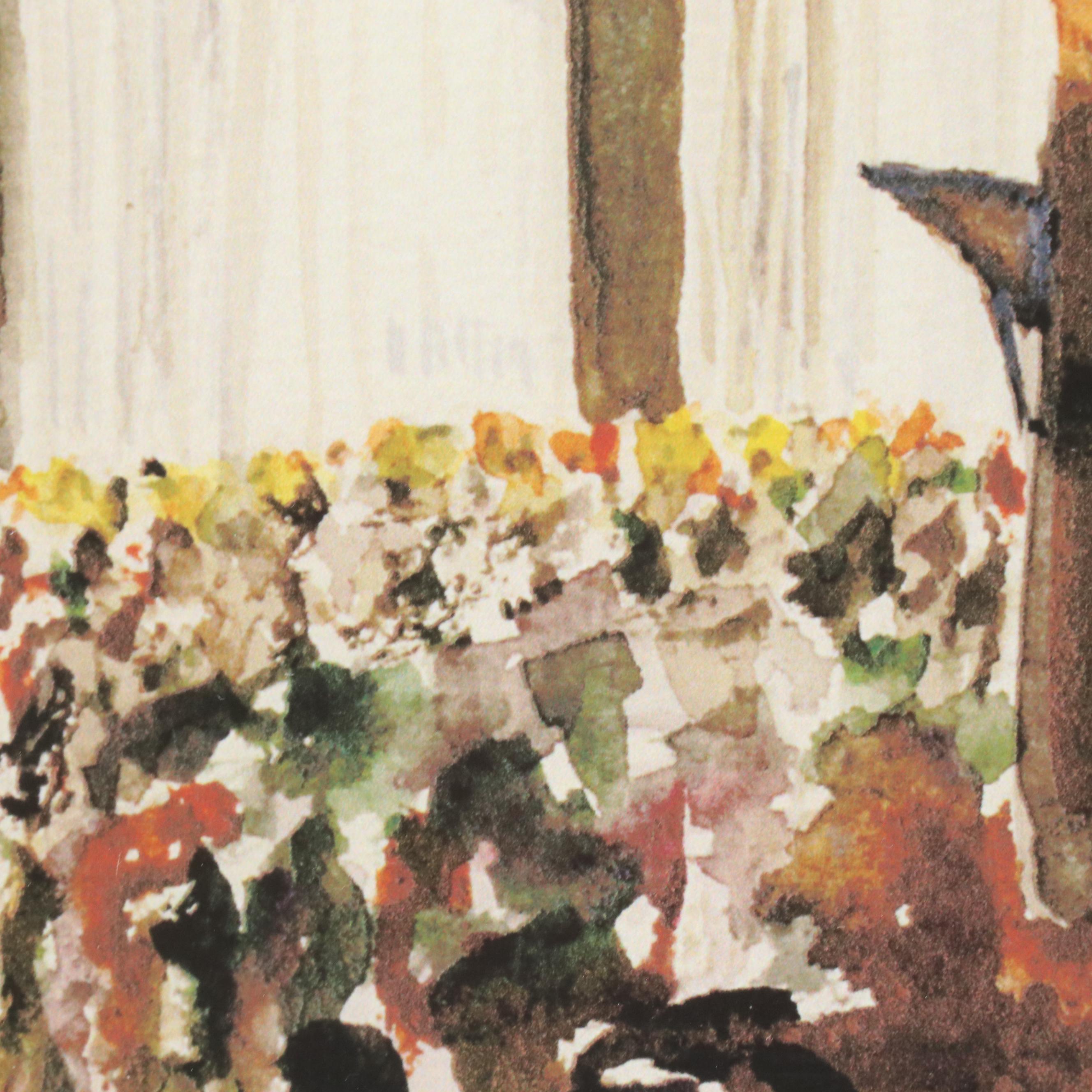 Giclée of Italian Street Scene "Orvieto," Circa 2000