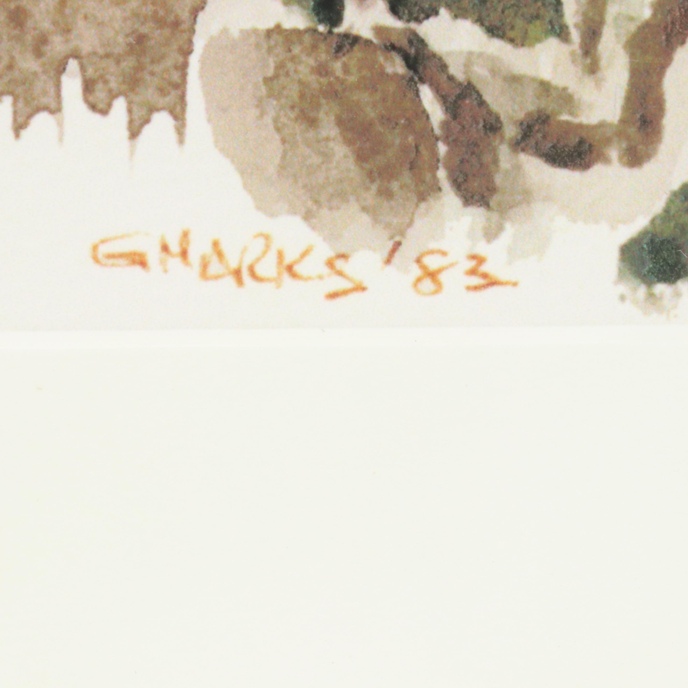 Giclée of Italian Street Scene "Orvieto," Circa 2000