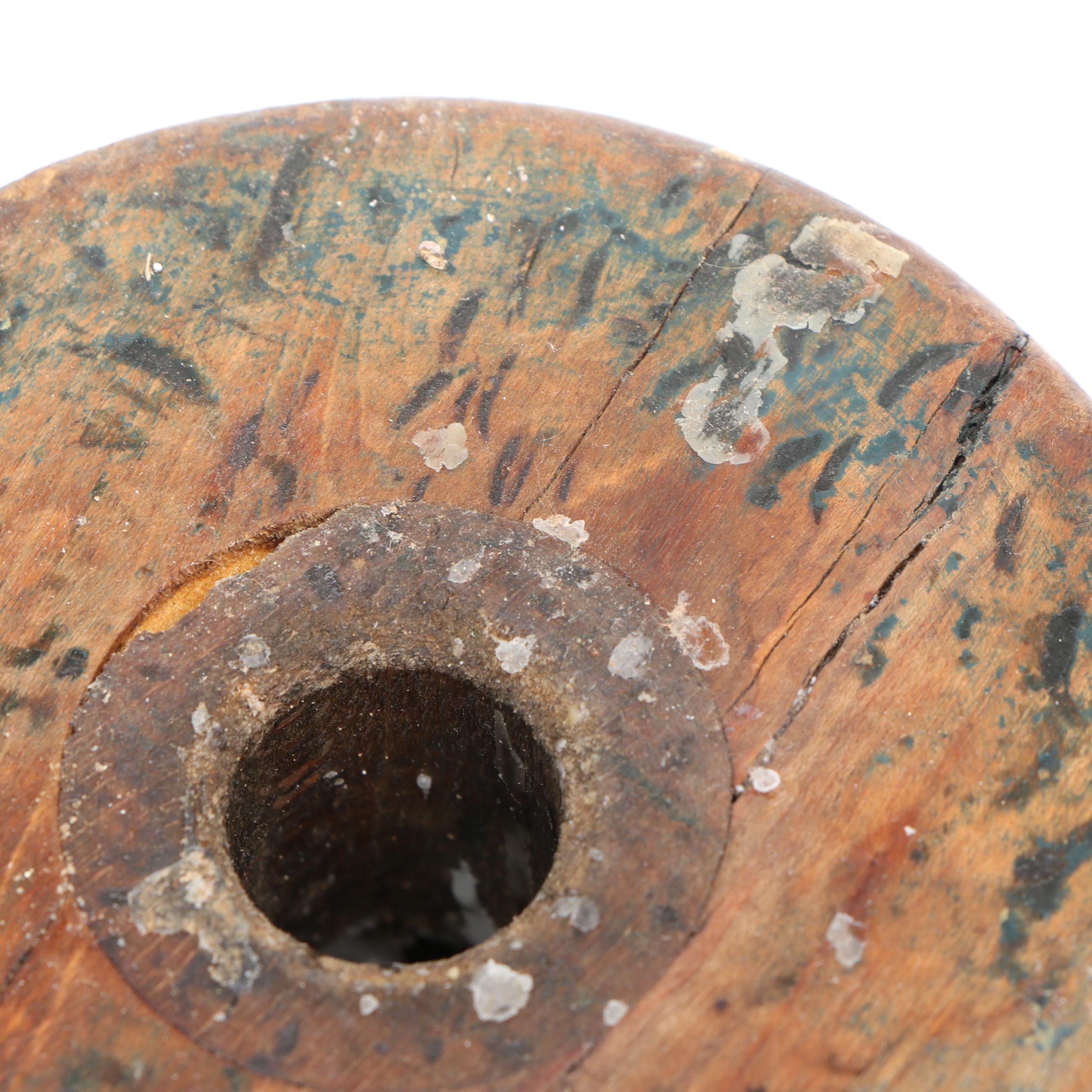 Industrial Wooden and Metal Yarn Spools, Early to Mid-20th Century