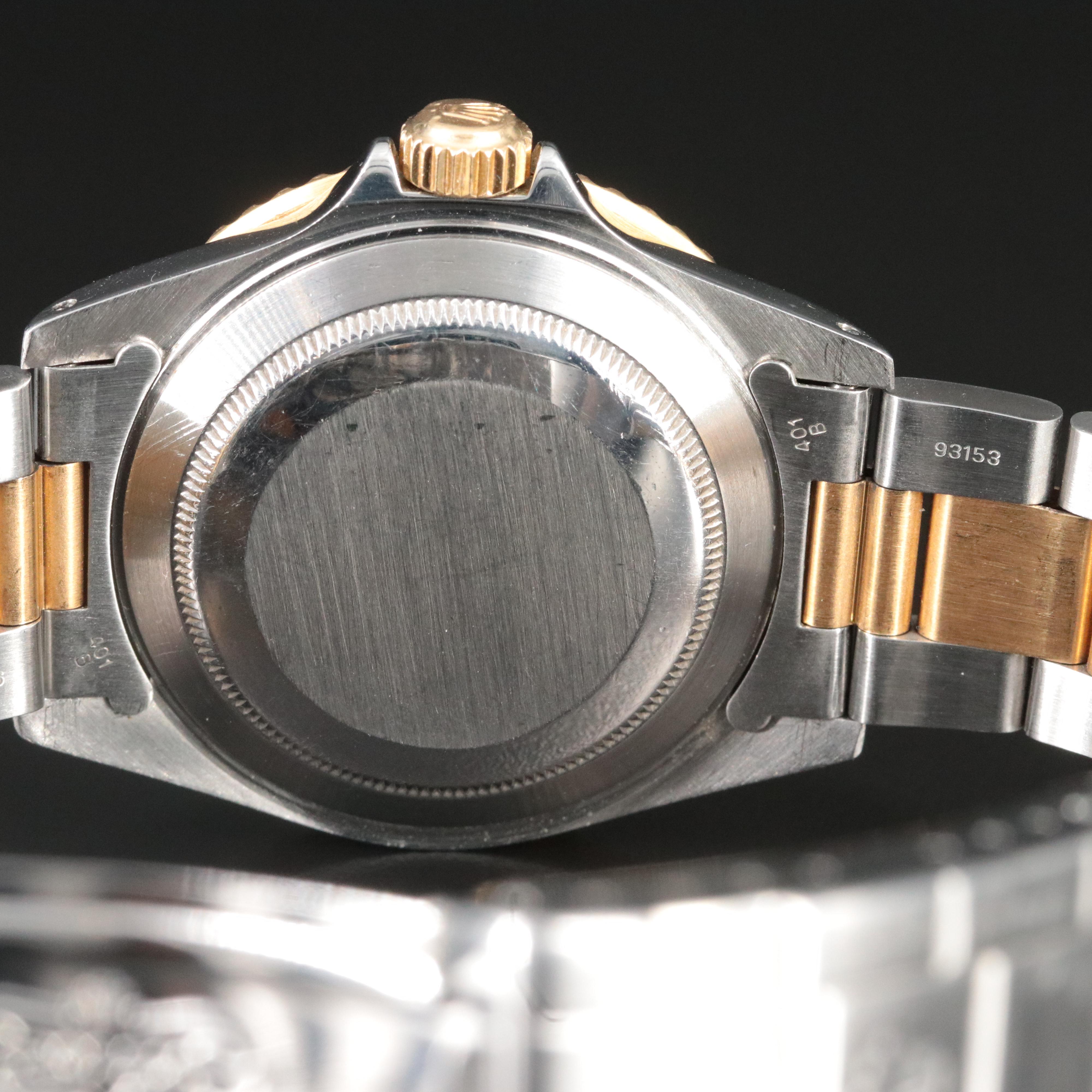 1996 Rolex 16613 Serti Diamond and Sapphire Dial Submariner Date Watch