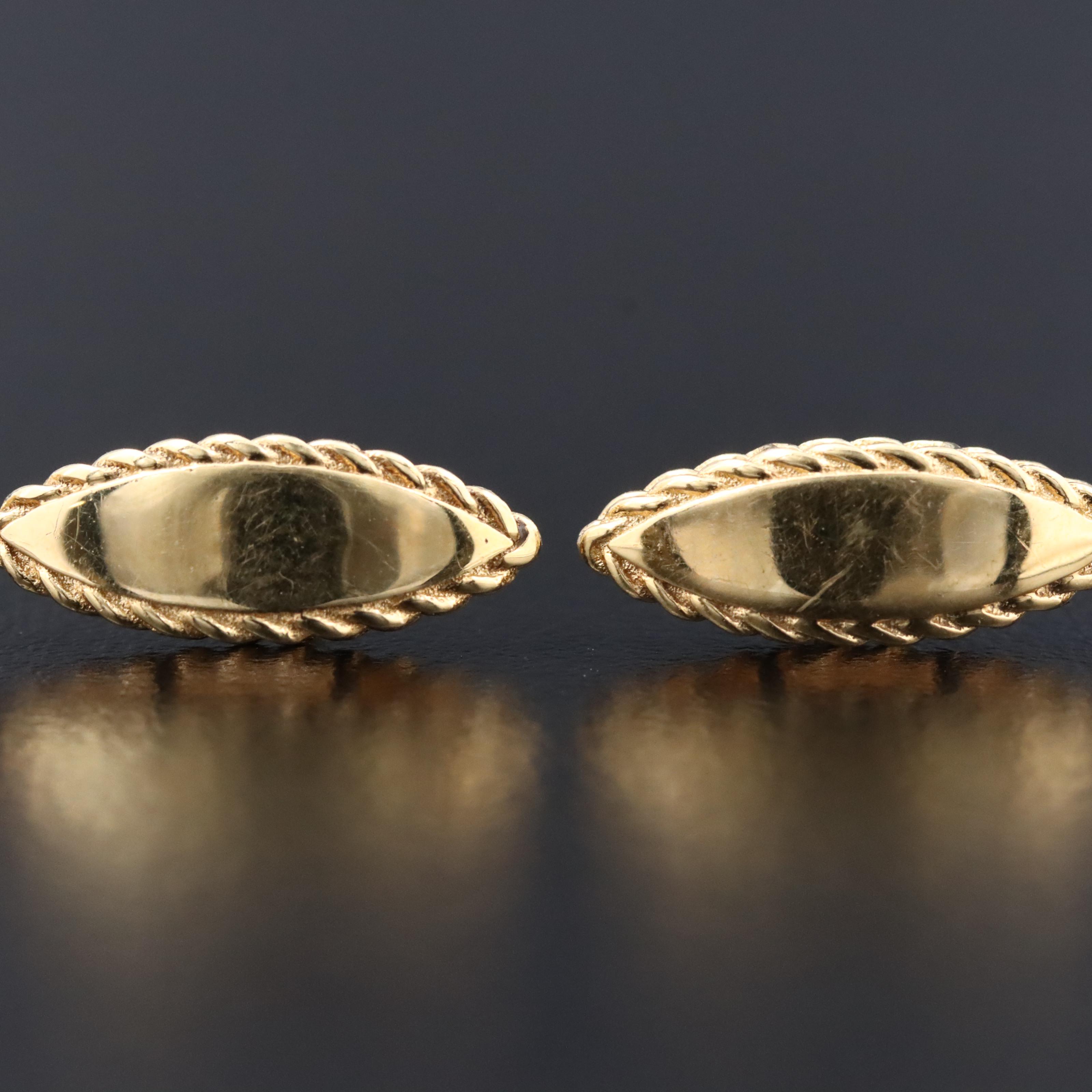 Roberto Coin 18K Navette Drop Earrings