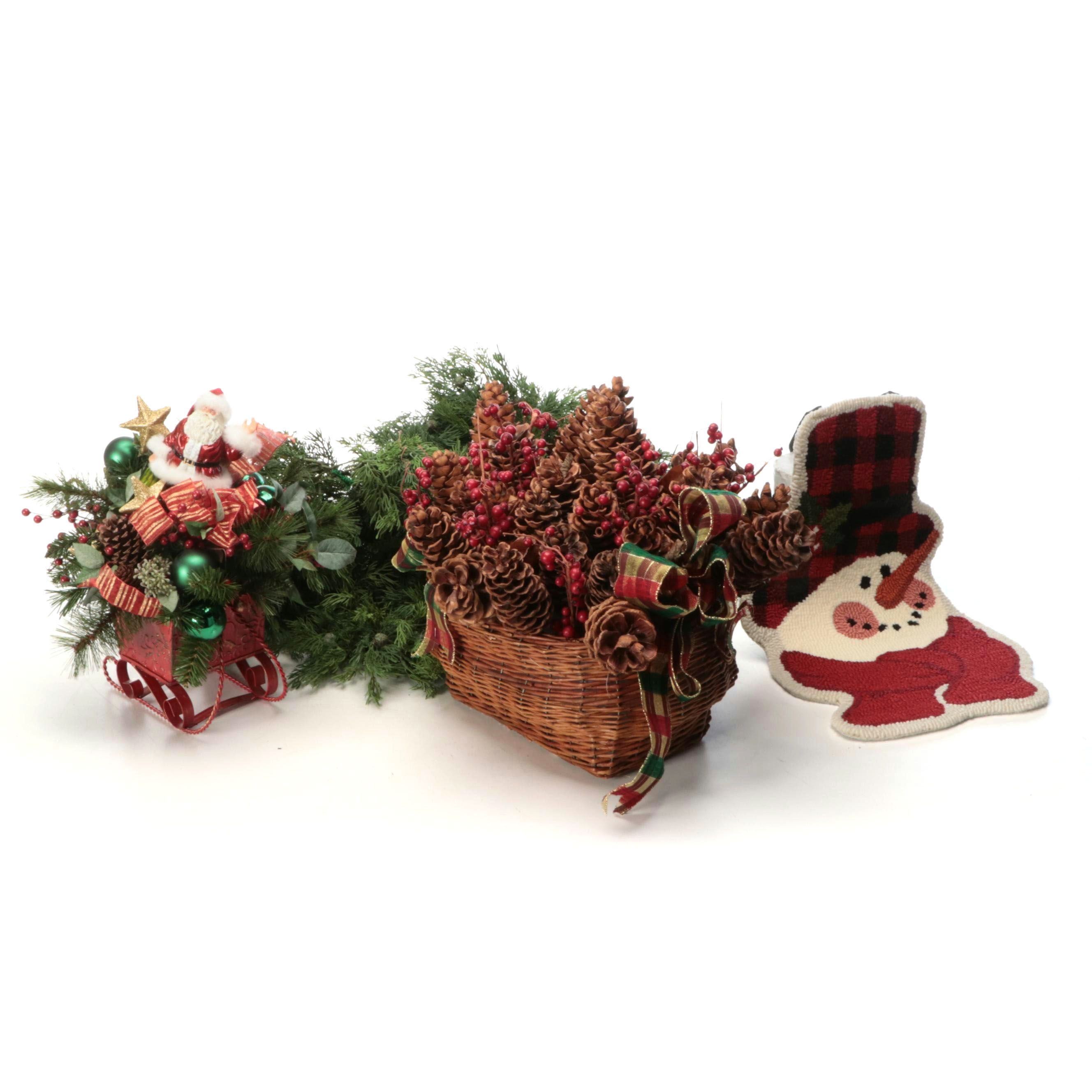 Christmas Garland Baskets, Wall Hanging and More