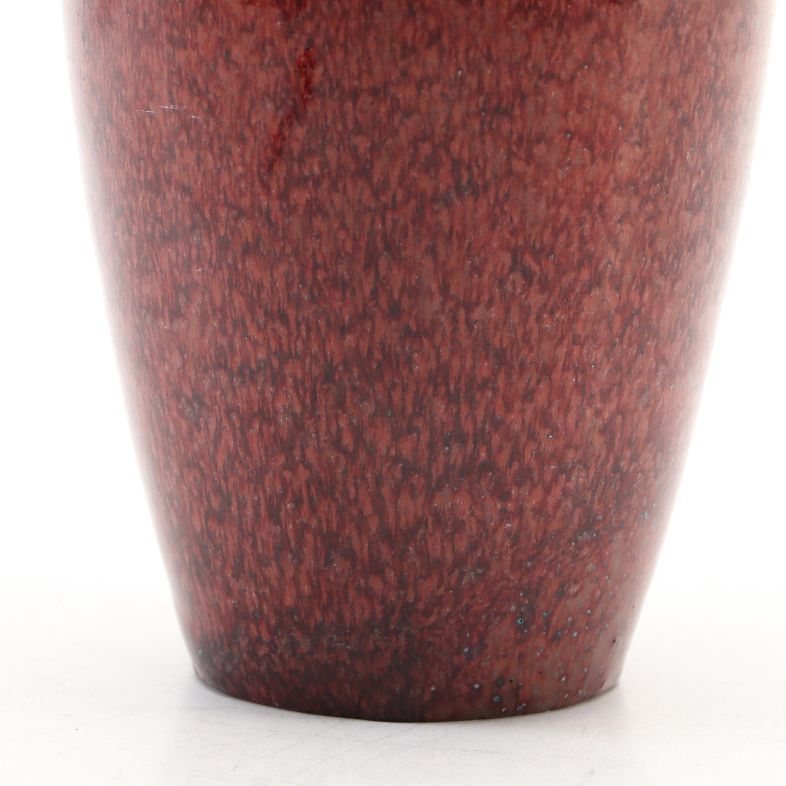 Rookwood Pottery Red Ceramic Vase, 1929
