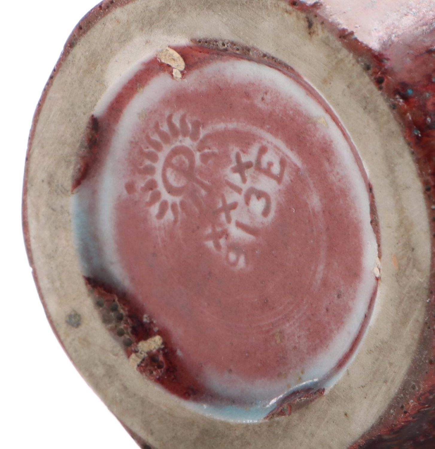 Rookwood Pottery Red Ceramic Vase, 1929