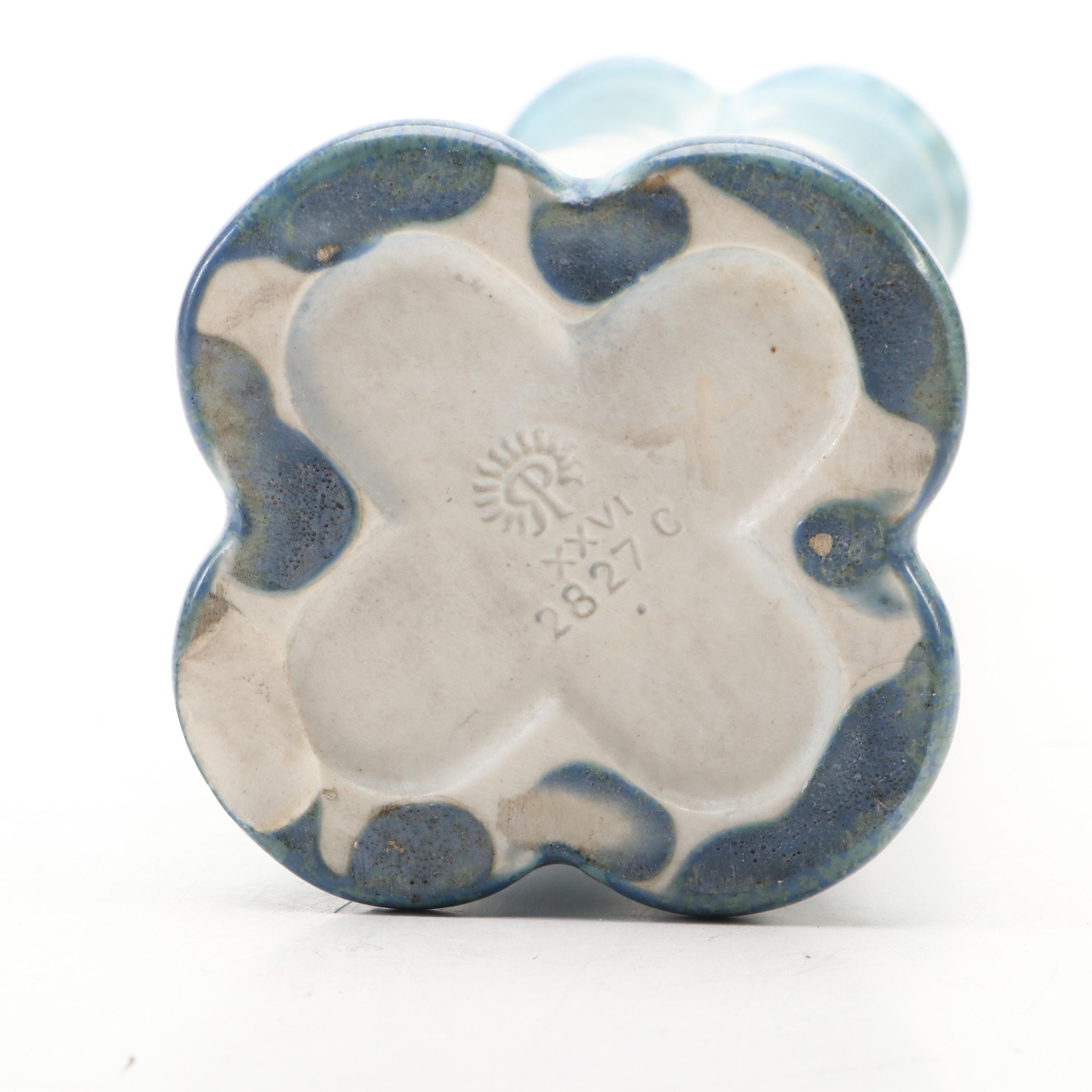 Rookwood Pottery Blue Ceramic Tall Vase, 1926