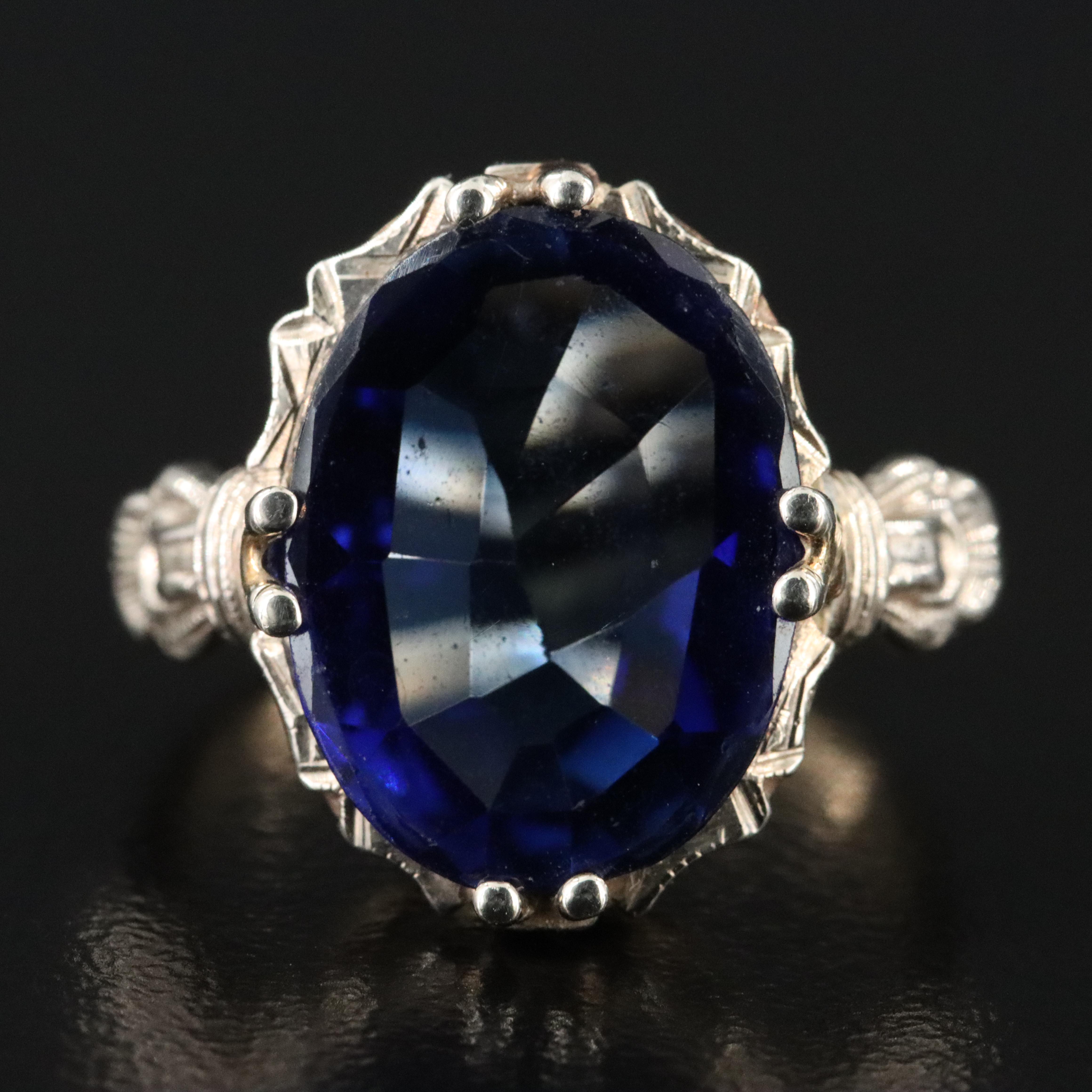 14K Sapphire Ring
