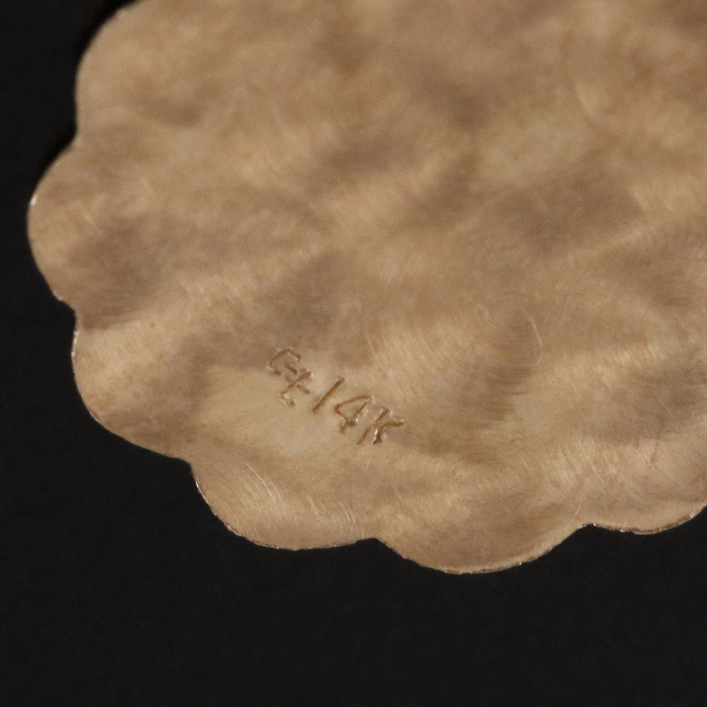 14K Cancer Zodiac Charm Pendant