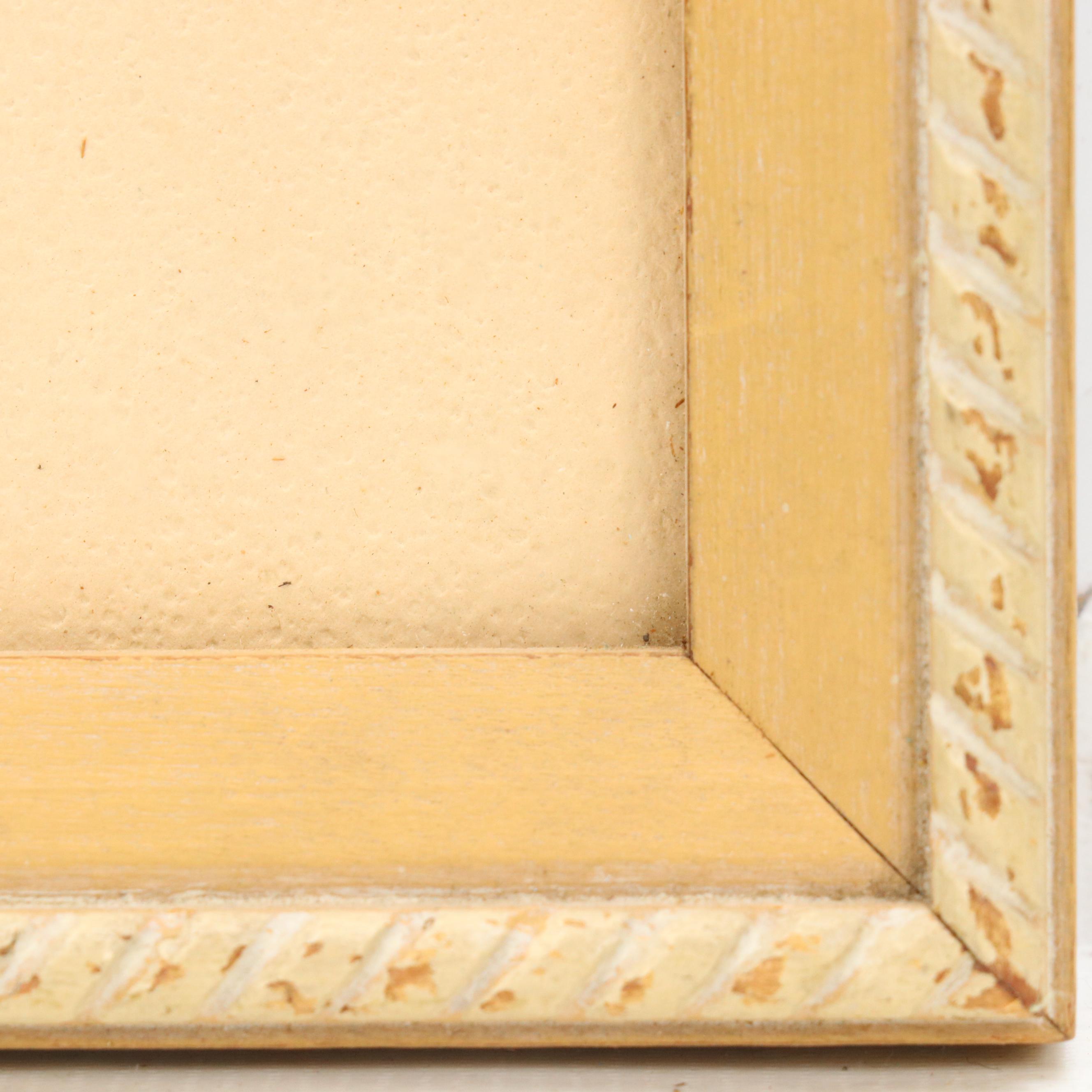 Gouache Mountain Landscape with Offset Lithographs of European Landscapes