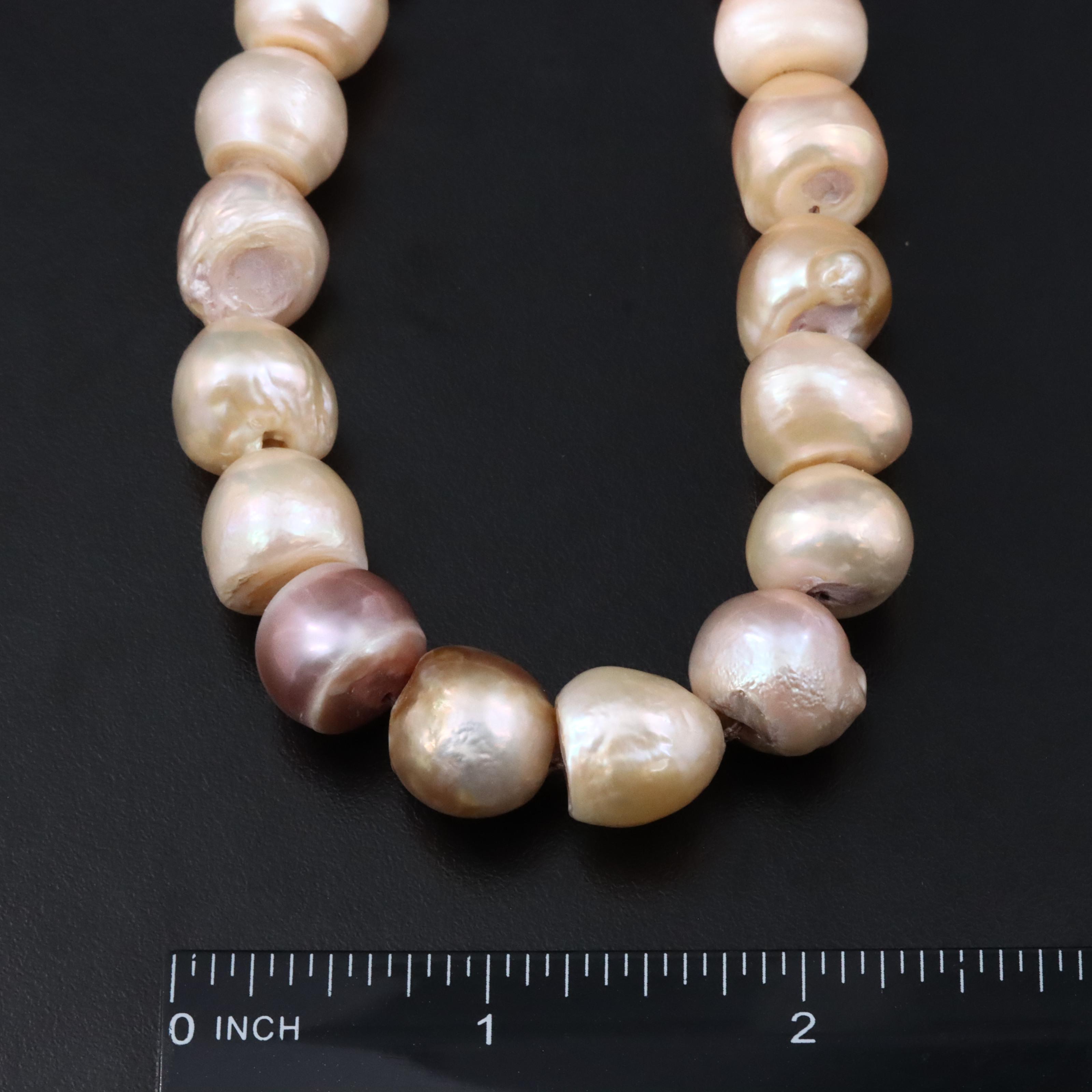 12.00 × 12.50 MM Pearl Necklace with 10K Clasp