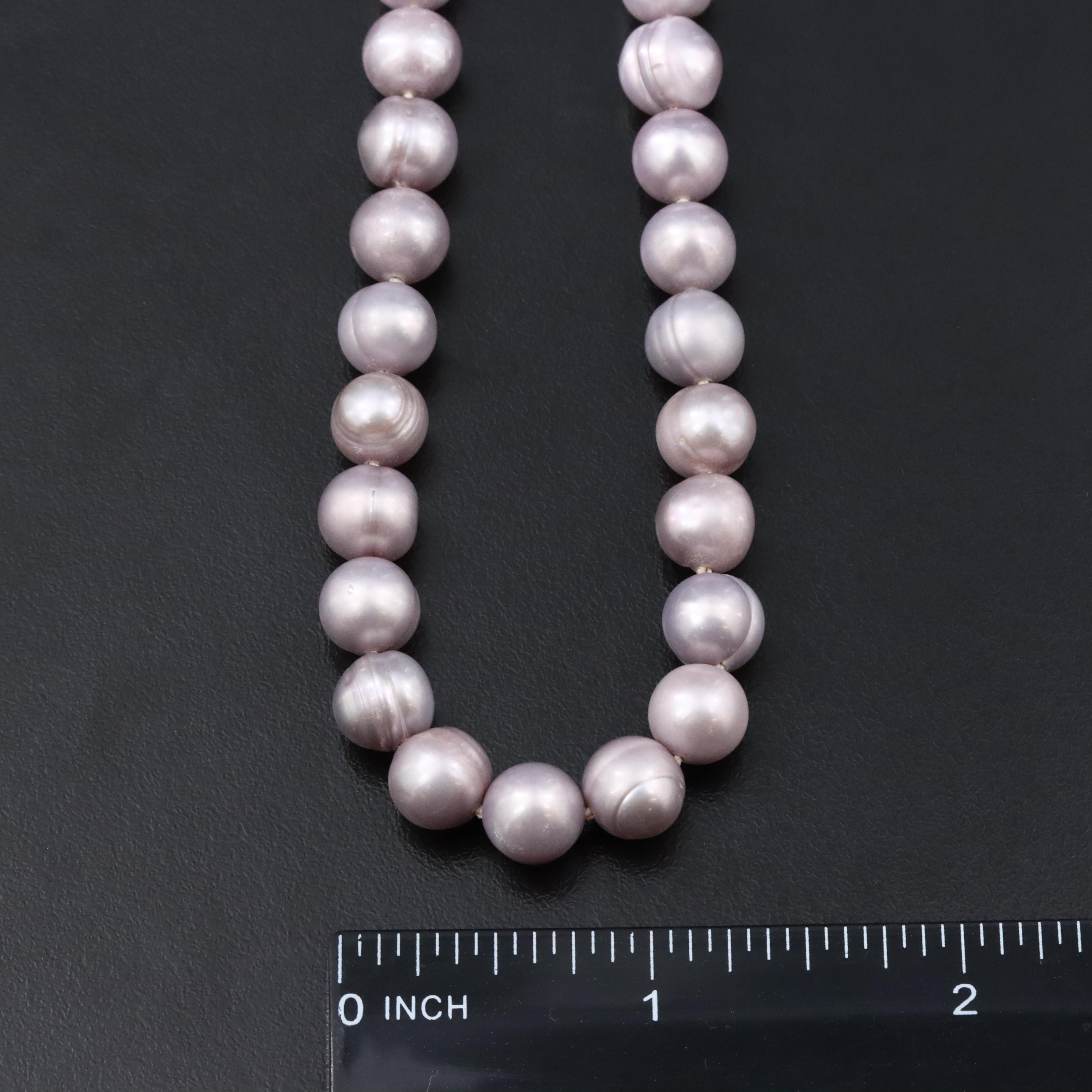 8.00 × 8.50 MM Pearl Necklace with 14K Clasp
