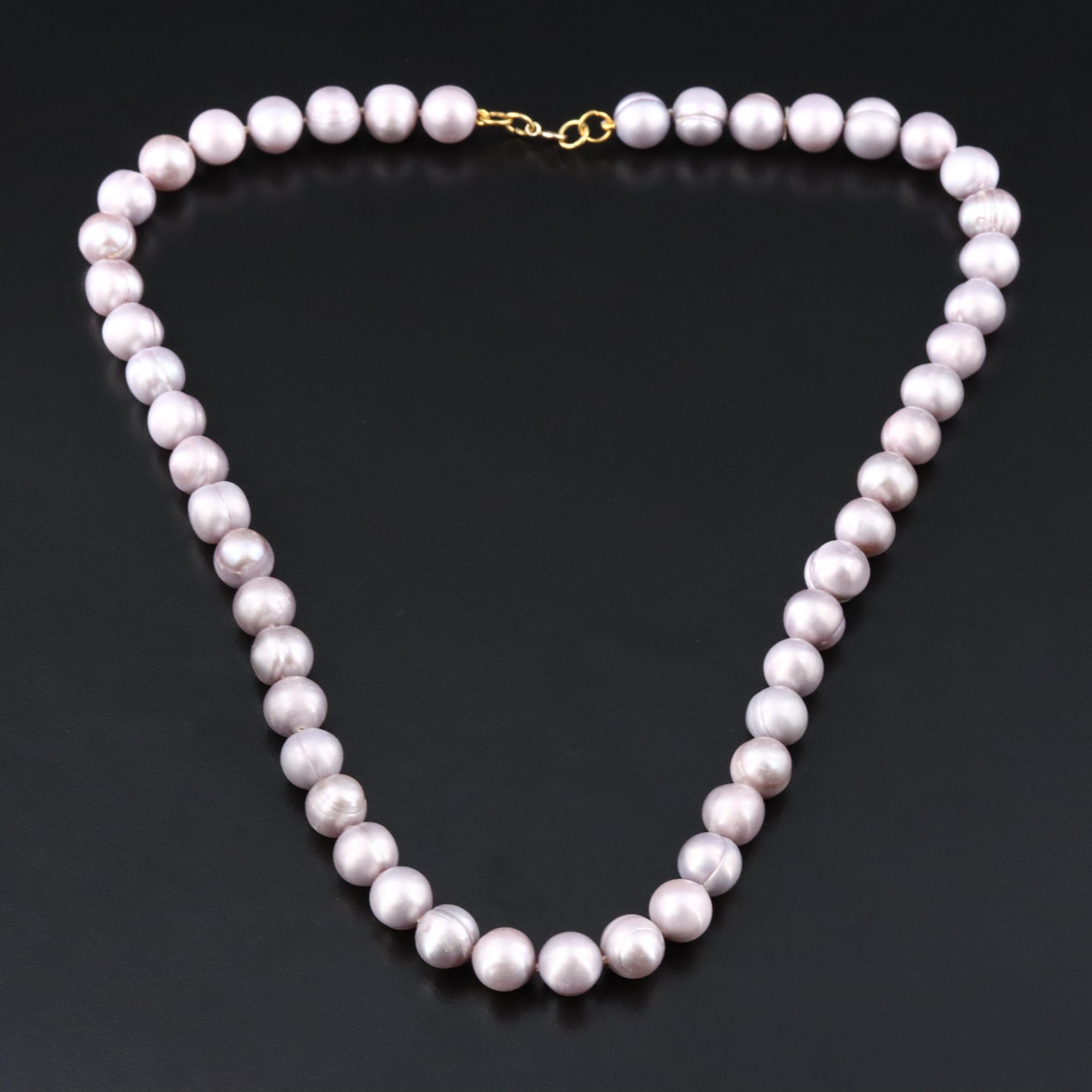 8.00 × 8.50 MM Pearl Necklace with 14K Clasp