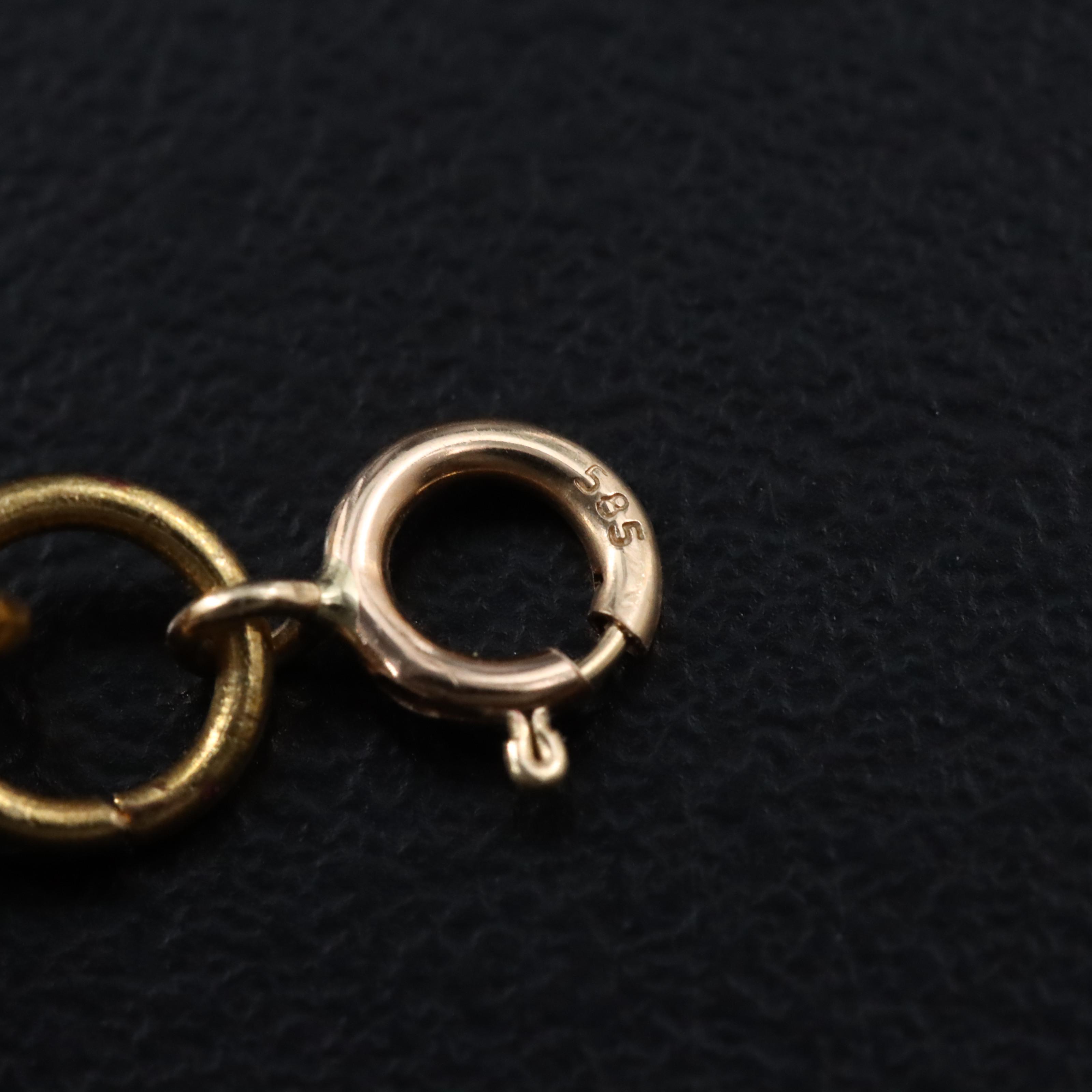 8.00 × 8.50 MM Pearl Necklace with 14K Clasp