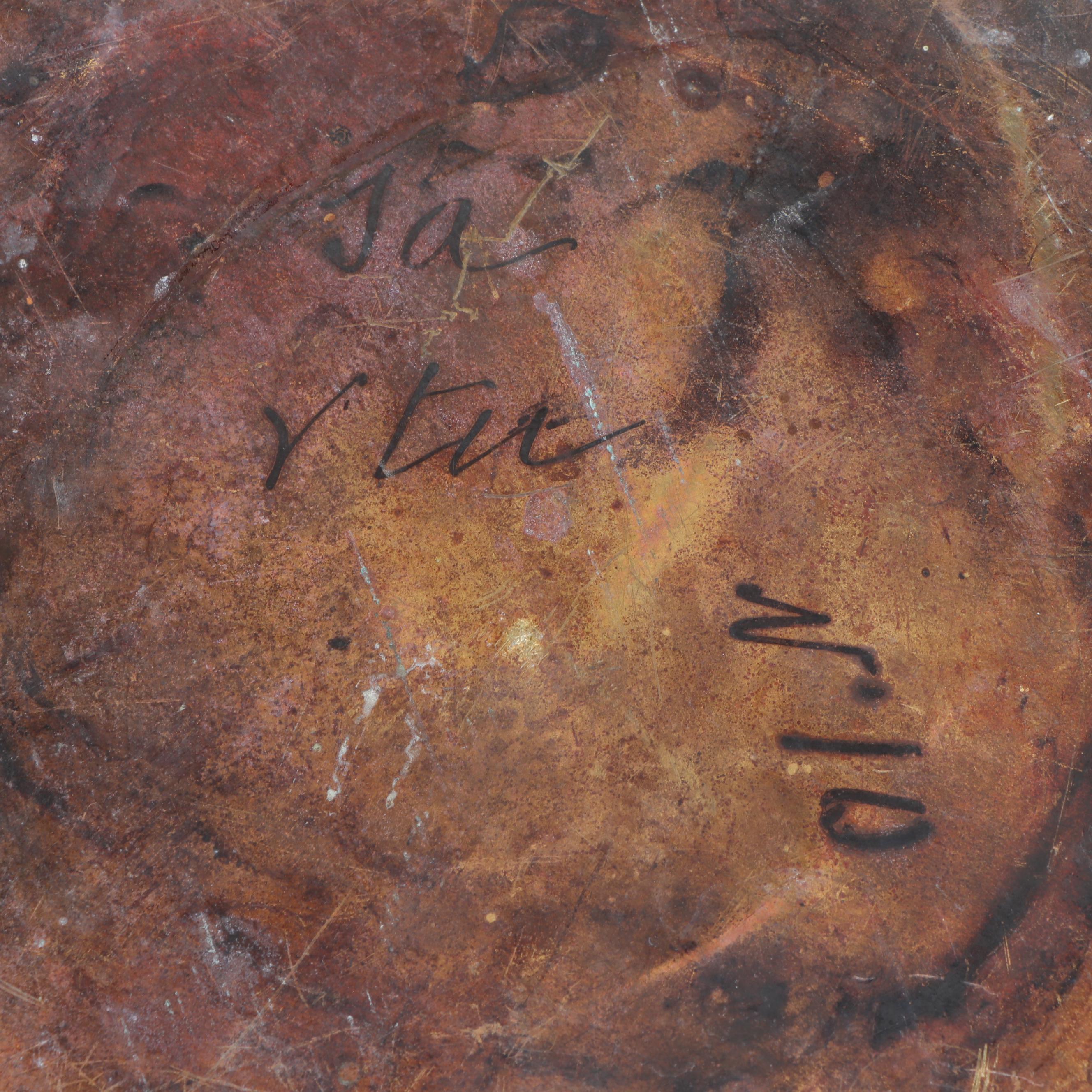 Hand-Crafted Sheet Brass Jardiniere