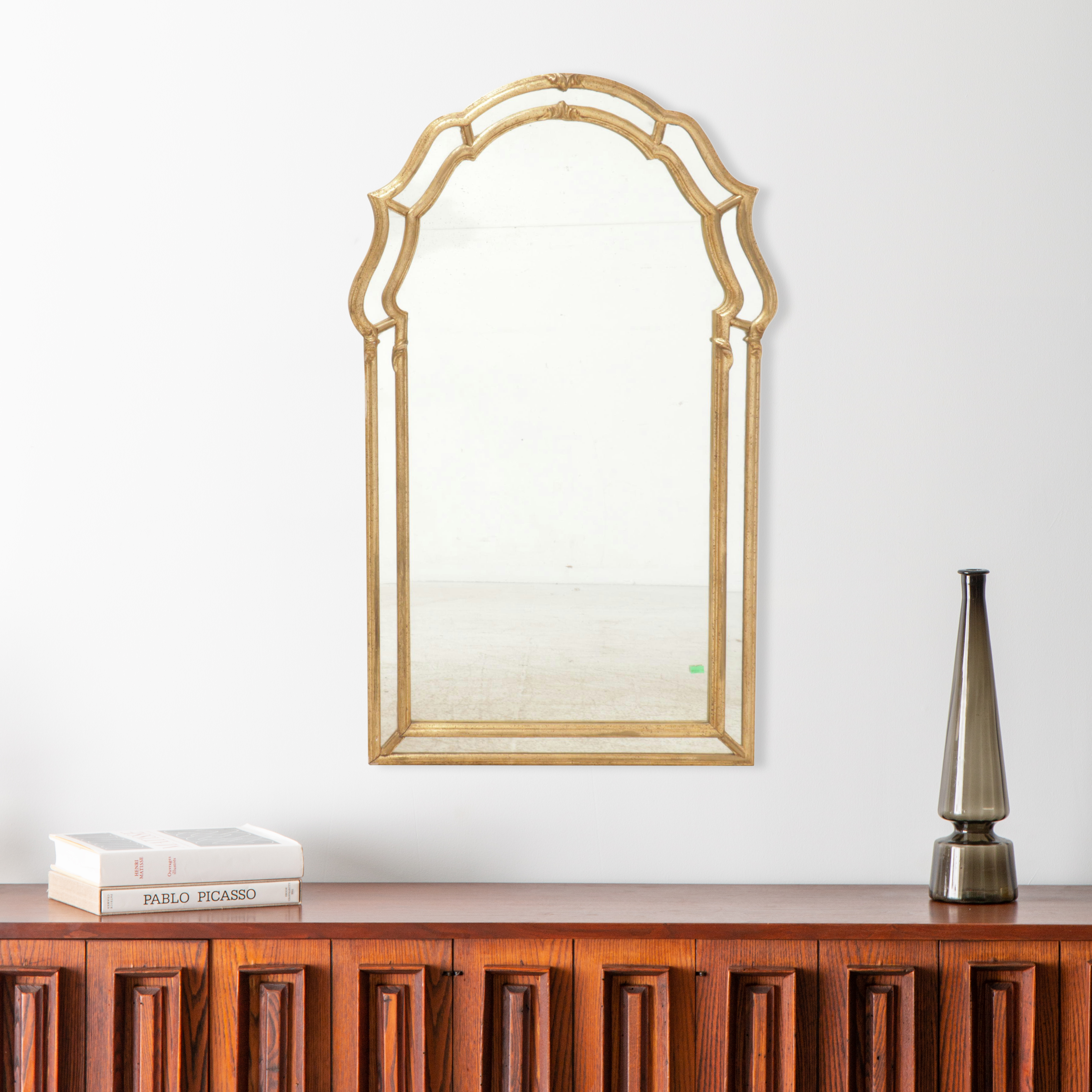 LaBarge Attributed Italian Giltwood Wall Mirror
