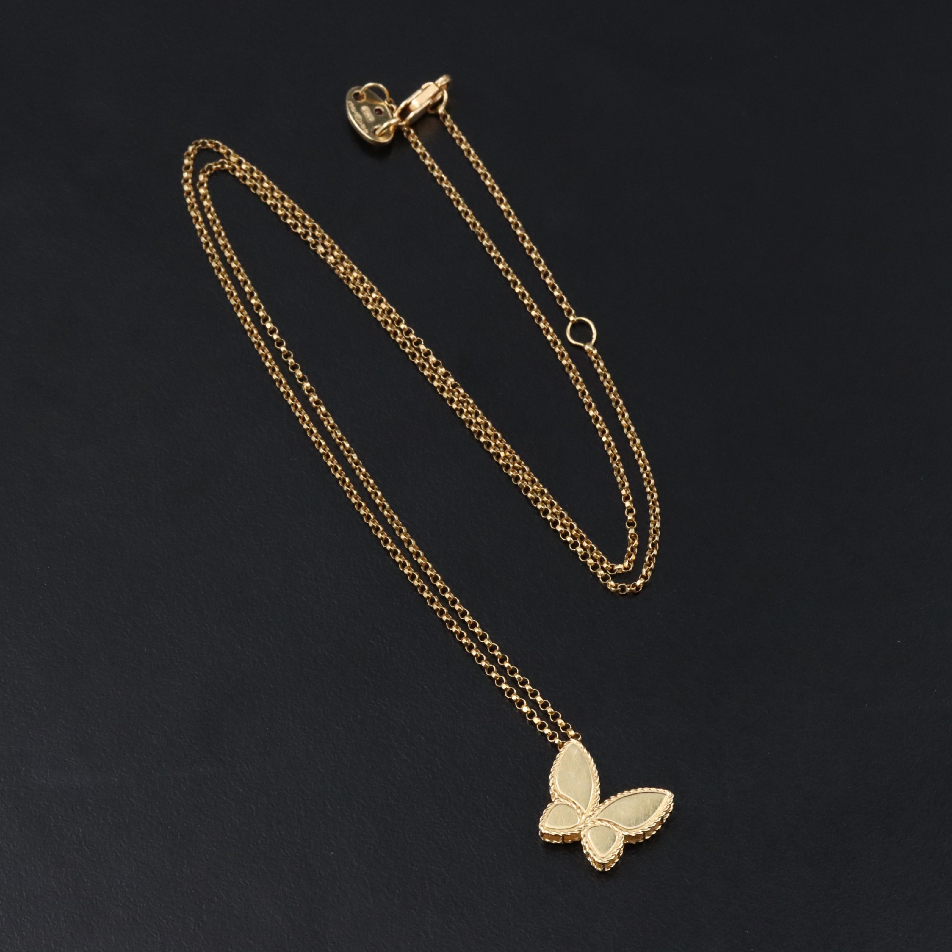 Roberto Coin 18K Jasmine Butterfly Necklace
