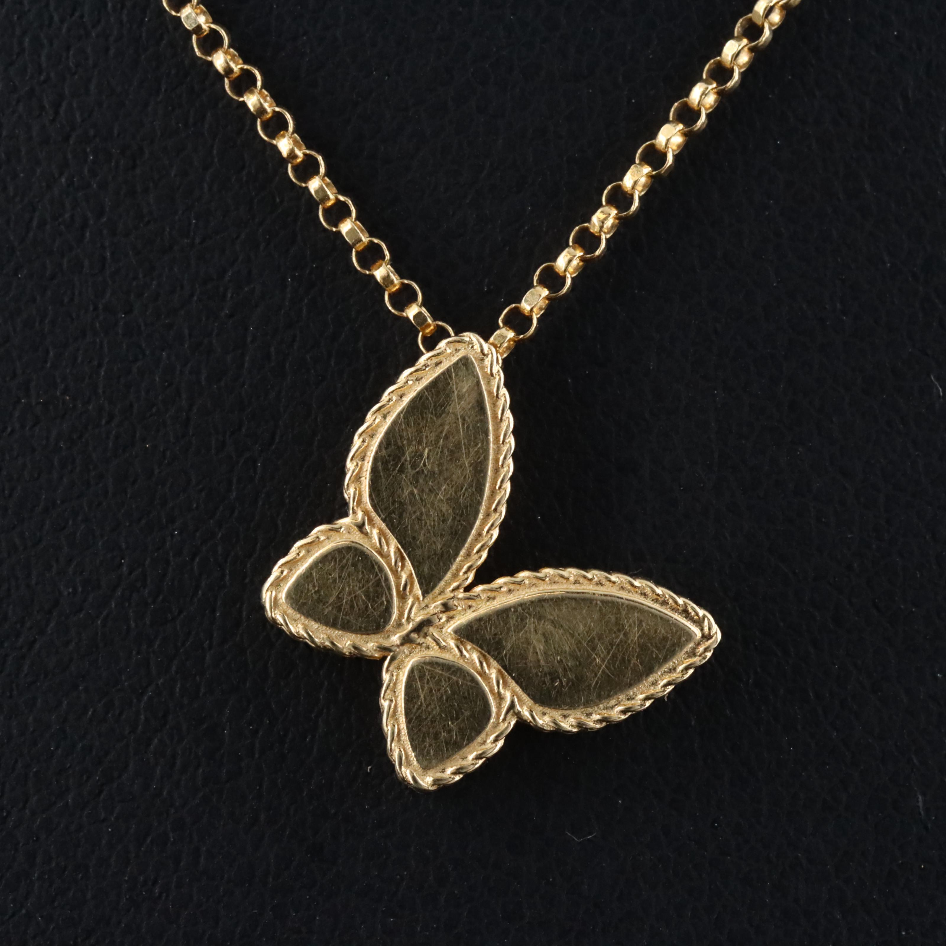 Roberto Coin 18K Jasmine Butterfly Necklace