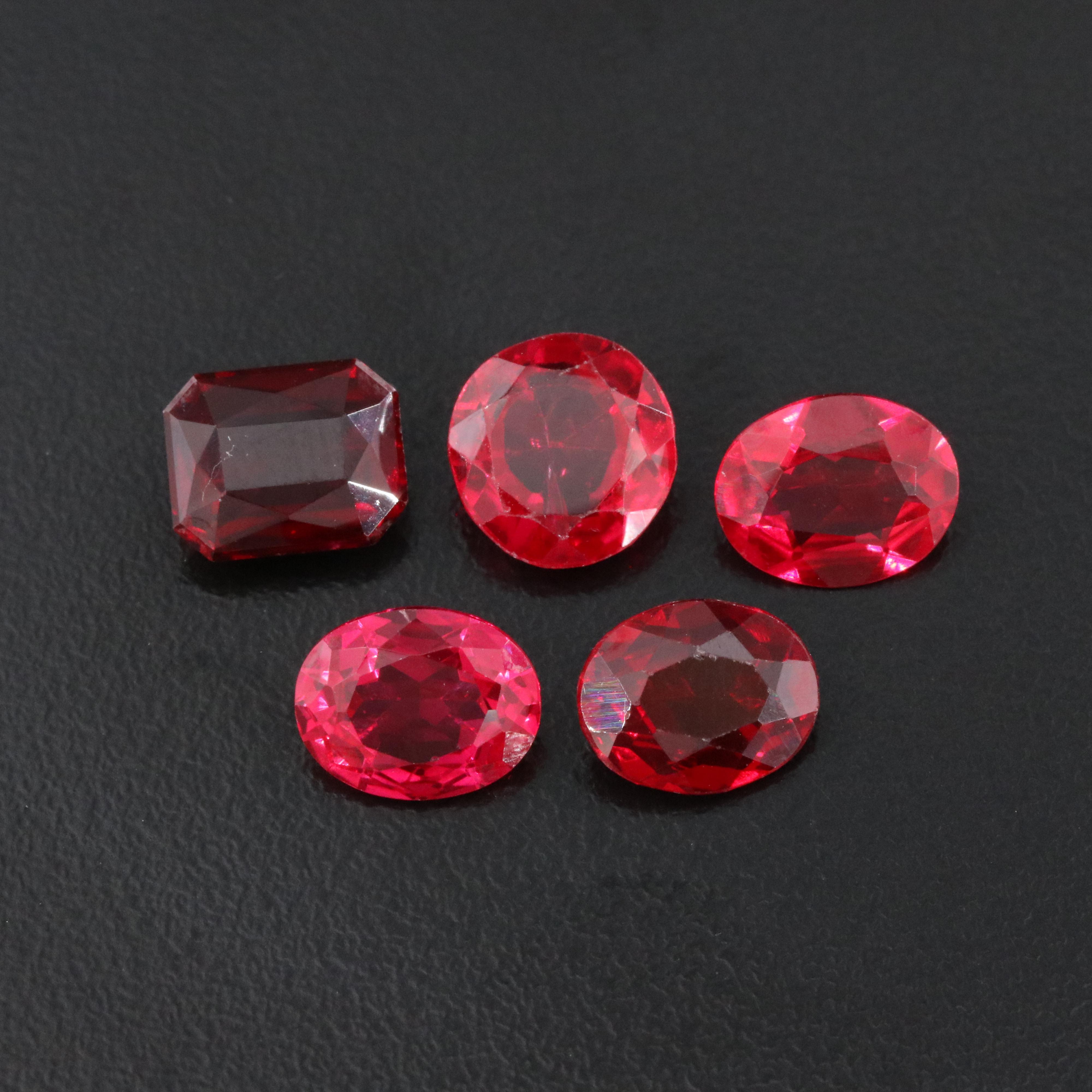 Loose 17.13 CTW Lab Grown Ruby Lot